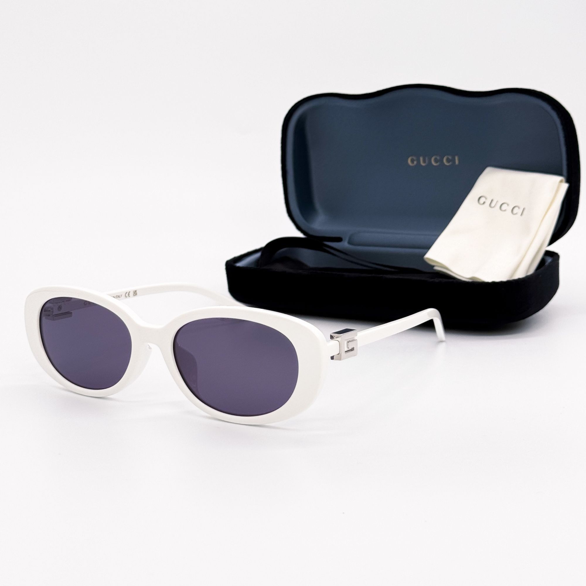 Gucci NEW GUCCI SUNGLASSES GG1684SA 006 WHITE/GRAY WOMEN EYEWEAR G Size ONE SIZE - 3 Thumbnail