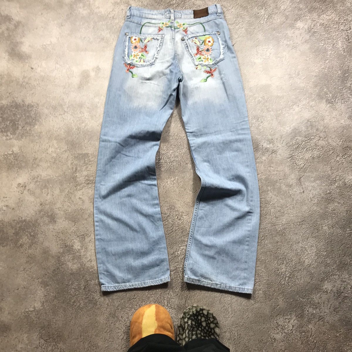 Vintage Vintage 90s Baggy Distressed Thrashed Jeans Grunge Y2K 29 Size 29" - 5 Thumbnail