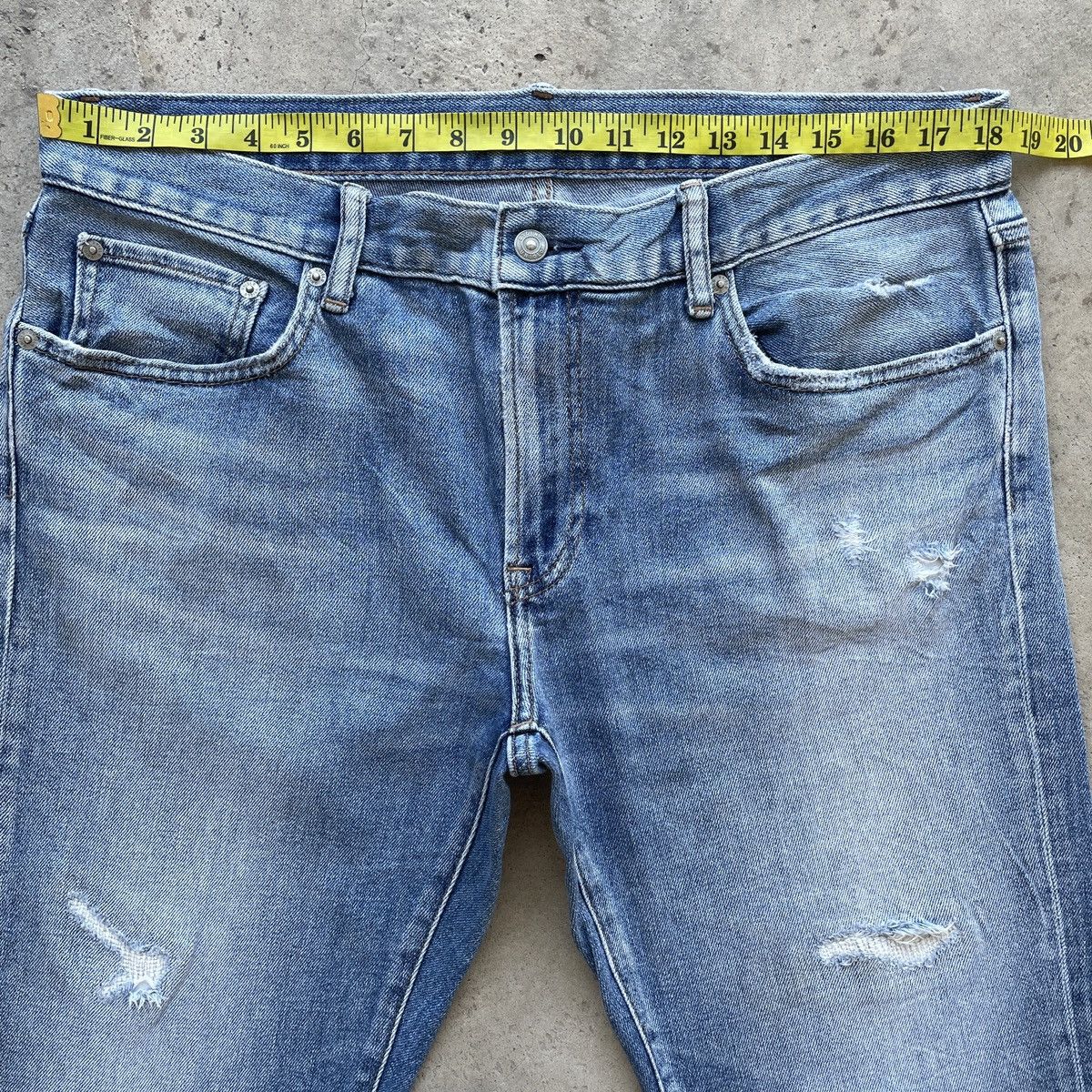 Japanese Brand W37💥 Vintage Japanese Brand Faded Distressed Jeans Pants Size US 37 - 5 Thumbnail