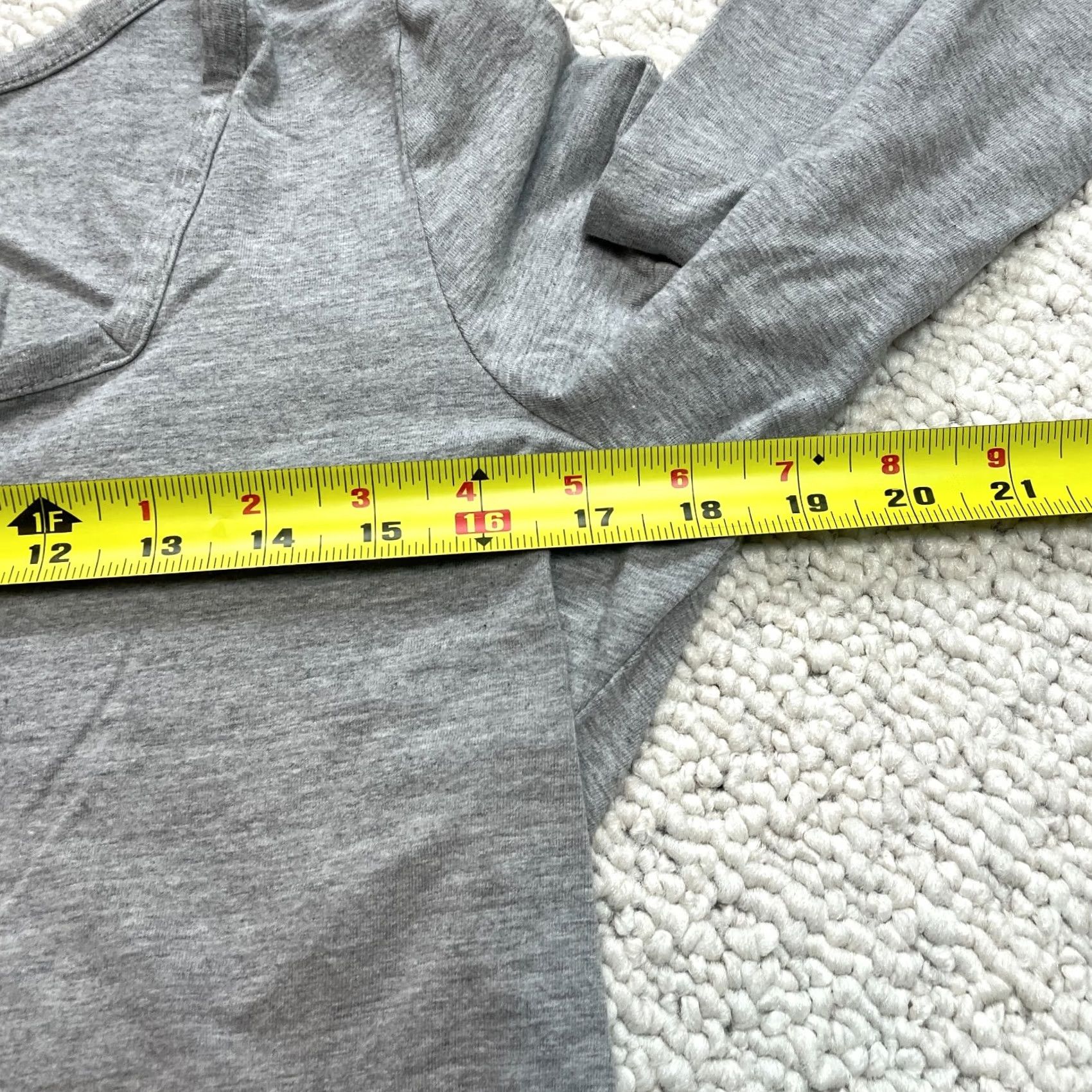 Venus Venus Shirt Womens Large Gray Long Sleeve Henley Cotton Solid Top Size L / US 10 / IT 46 - 7 Thumbnail
