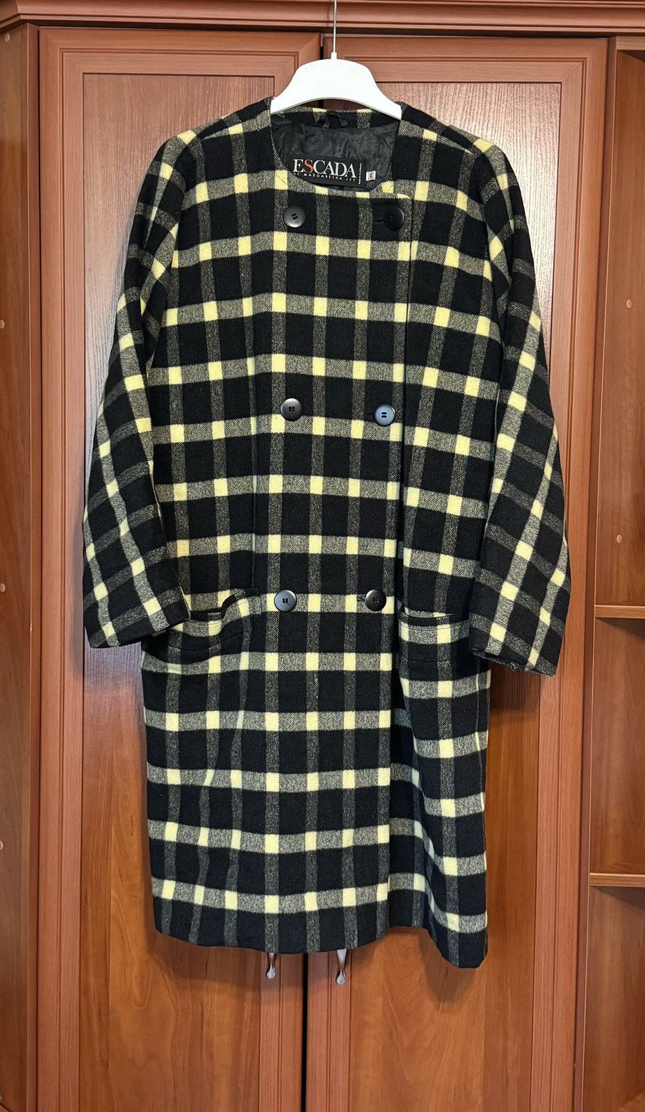 Escada × Vintage Escada by Margaretha ley vintage flannel coat long jacket Size M / US 6-8 / IT 42-44 - 18 Thumbnail