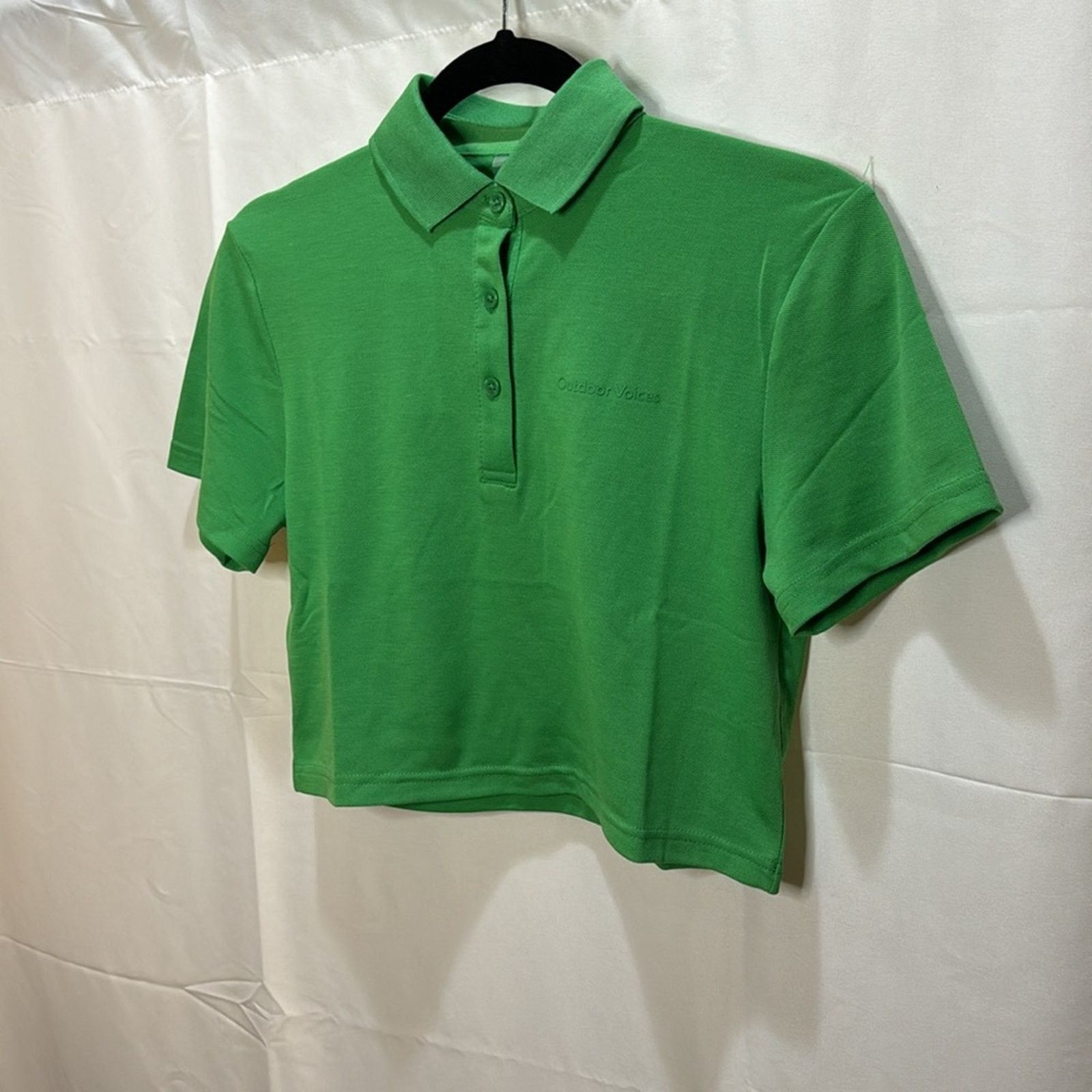 Outdoor Voices Outdoor Voices Birdie Cropped Polo - Kelly Green Size XXS Size XXS / US 00 / IT 34 - 4 Thumbnail