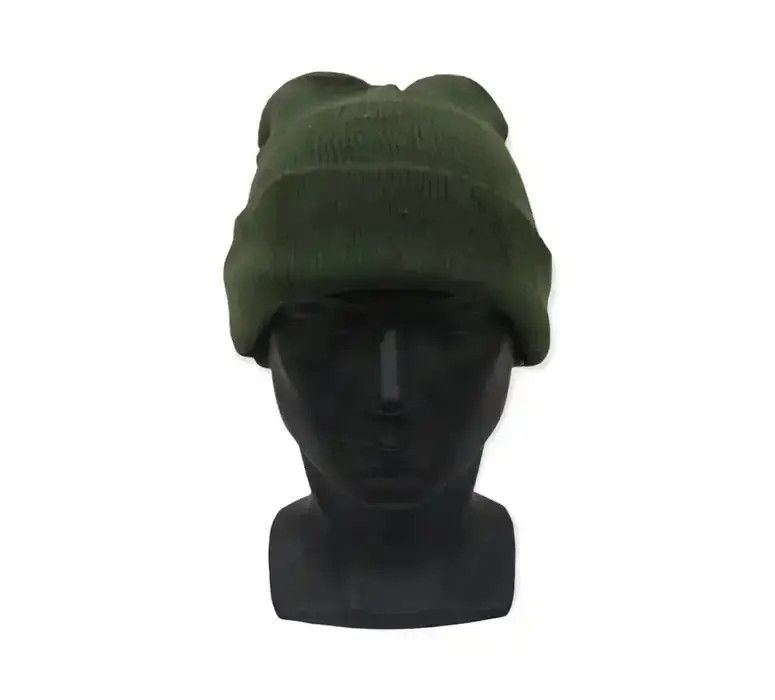 Japanese Brand Japanese Brand Military Plain Beanie Hat Size ONE SIZE - 1 Thumbnail