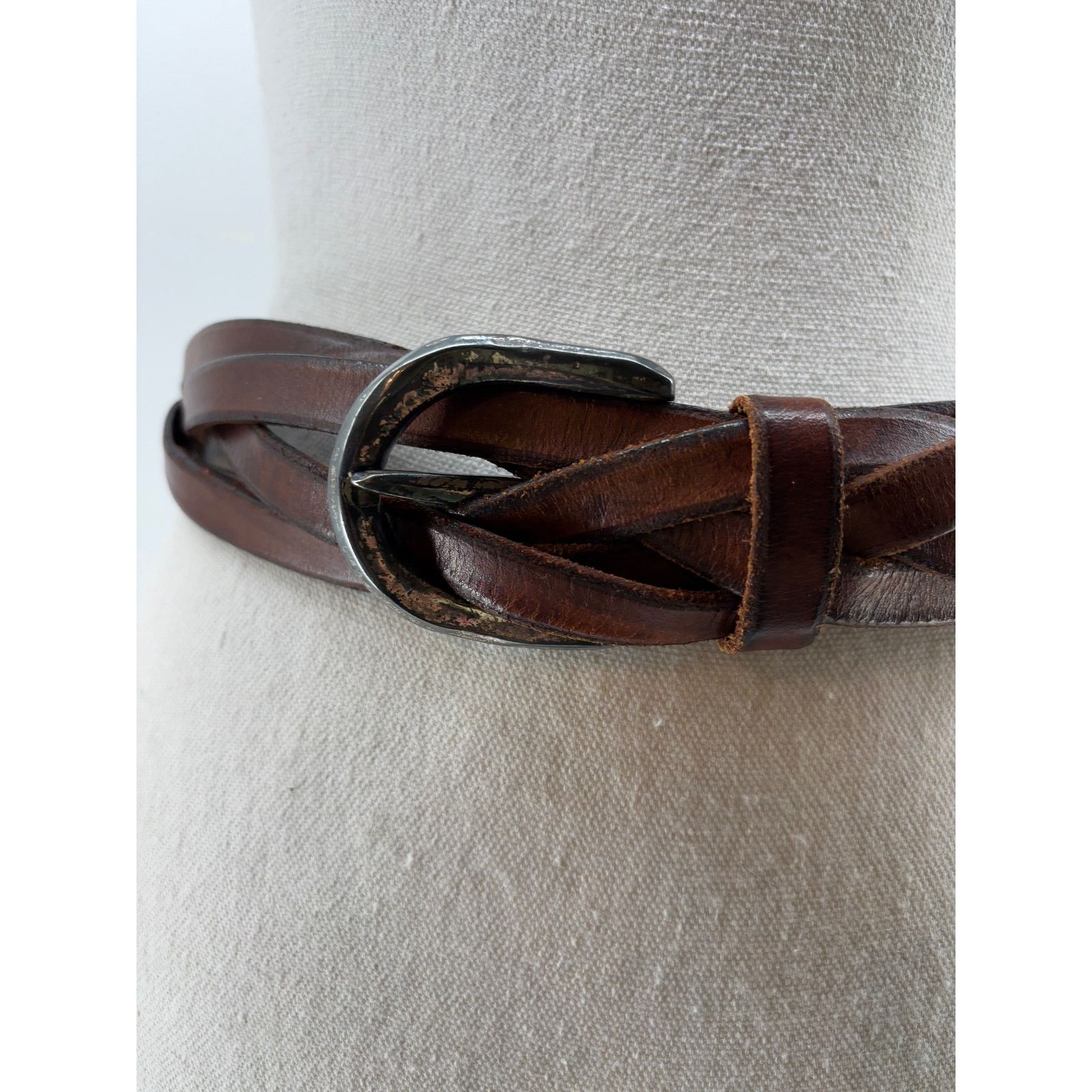 Banana Republic Y2K Banana Republic Women's Top Braided Brown Belt Size ONE SIZE - 4 Thumbnail