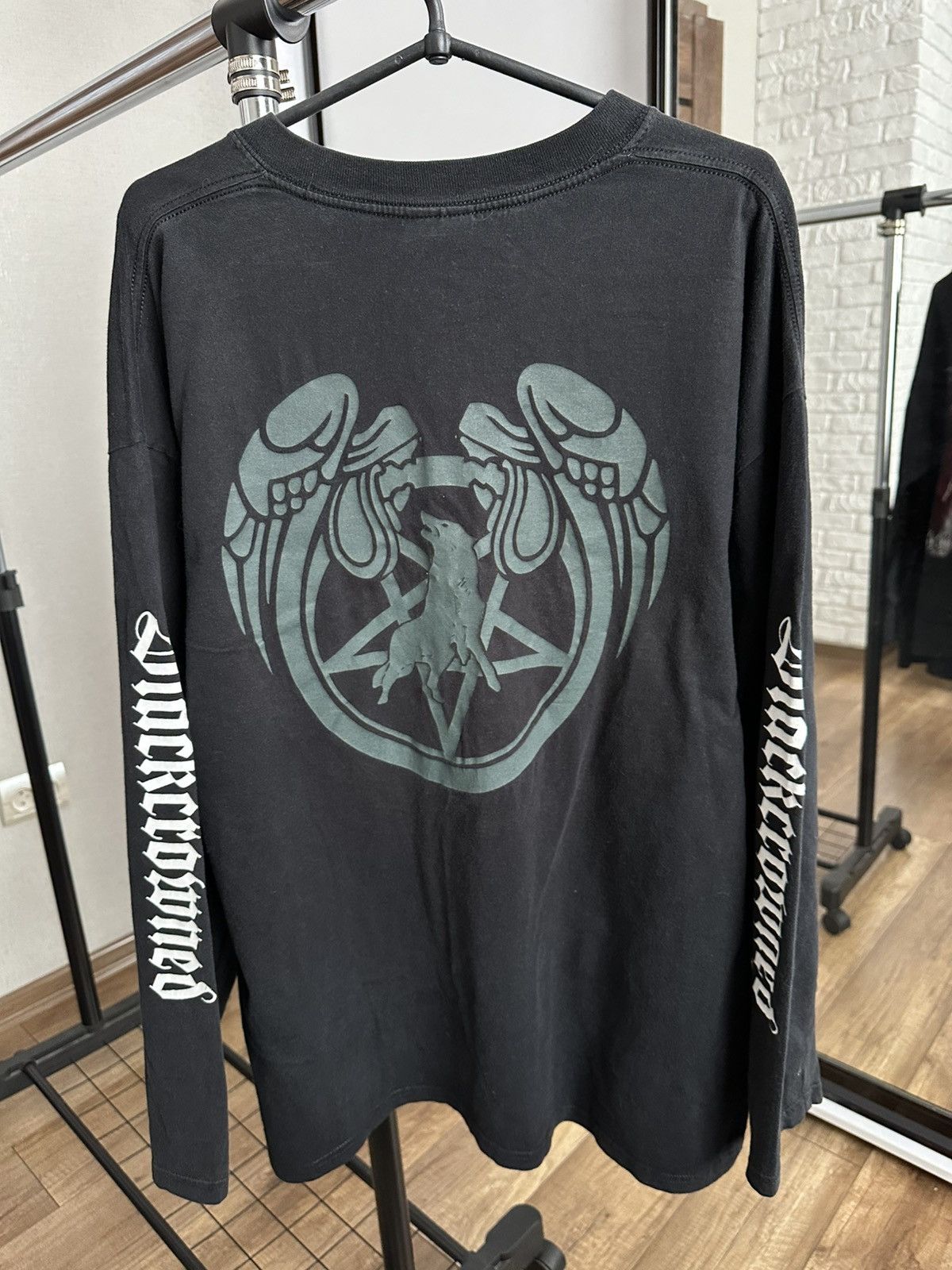 Band Tees 2002 Marduk Blackcrowned Long Sleeve T-Shirt Vintage Band Size US XL / EU 56 / 4 - 6 Thumbnail