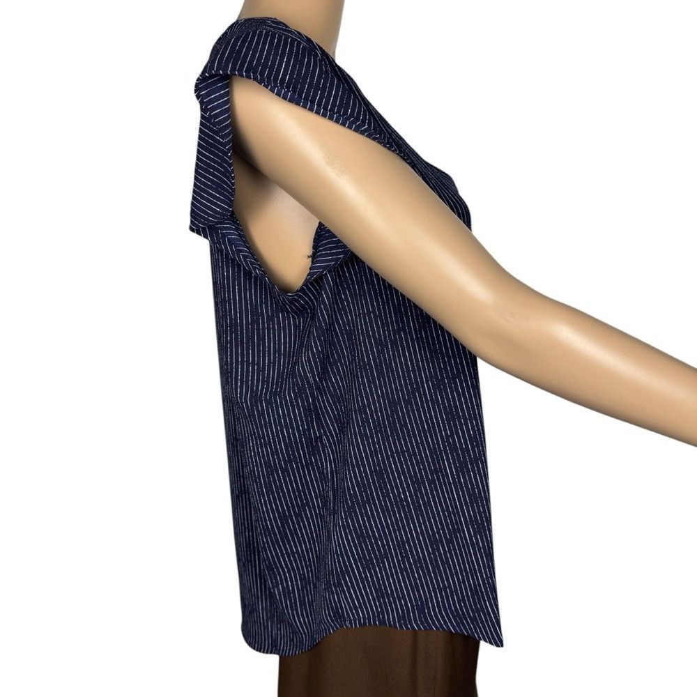 Adrianna Papell NWT New $89 Adrianna Papell Flutter Sleeve V-Neck Striped B Size M / US 6-8 / IT 42-44 - 4 Thumbnail