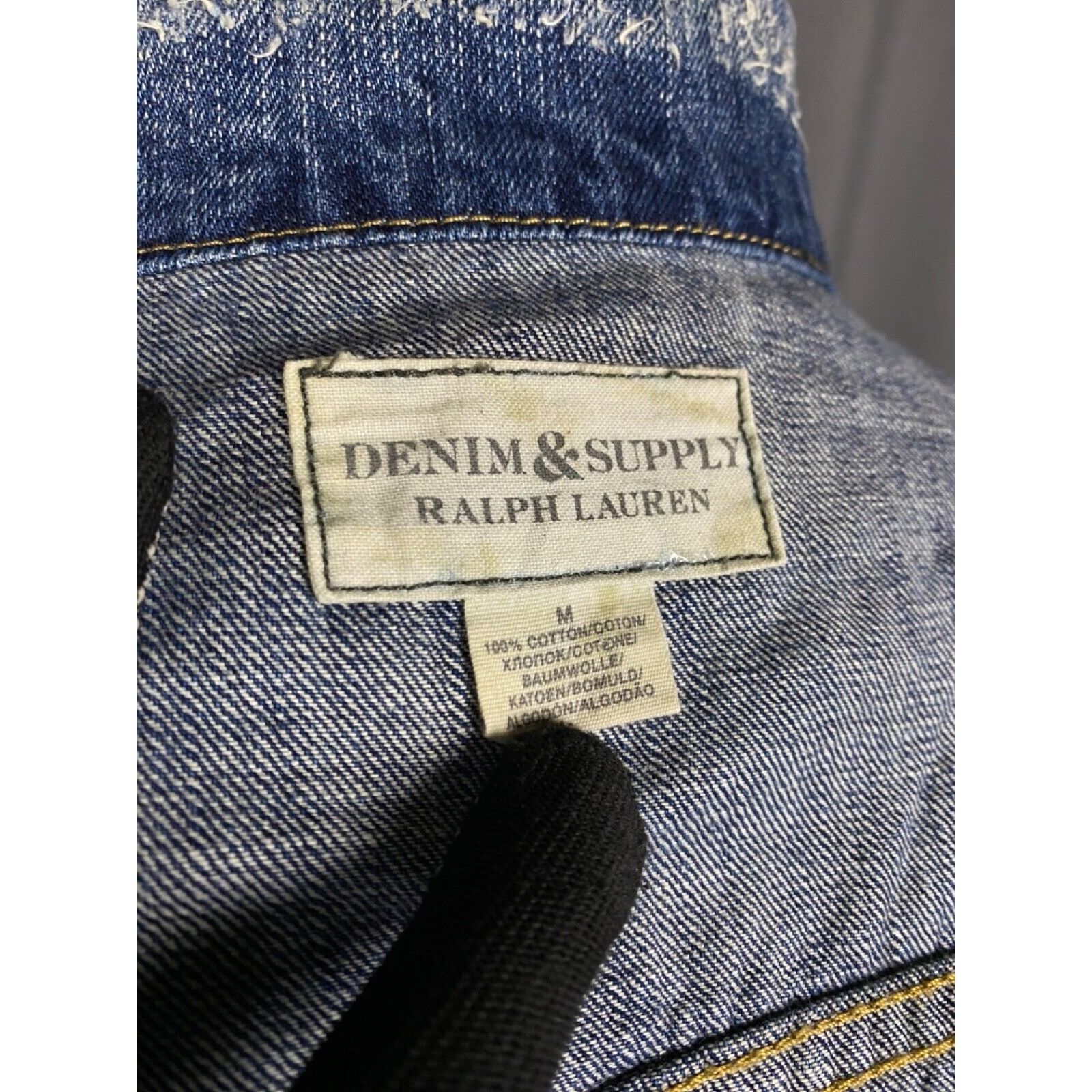 Denim & Supply Ralph Lauren Ralph Lauren Denim&Supply Men's Blue Denim Jeans Biker Jacke Size US M / EU 48-50 / 2 - 9 Thumbnail