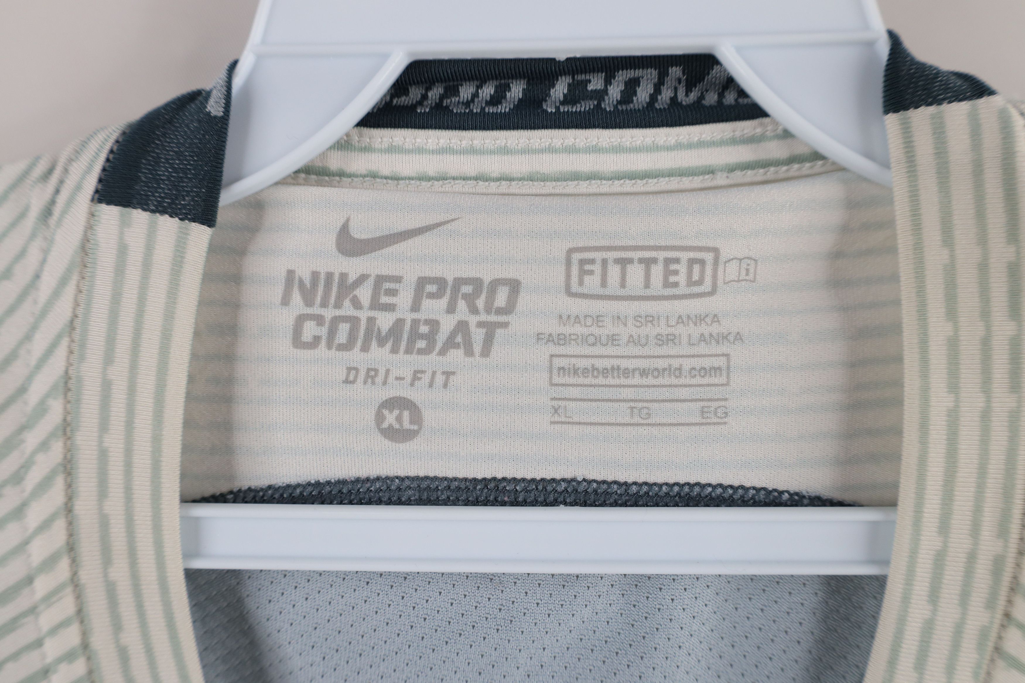 Nike × Vintage Nike Pro Combat Short Sleeve Training Gym T-Shirt Gray Size US XL / EU 56 / 4 - 5 Thumbnail