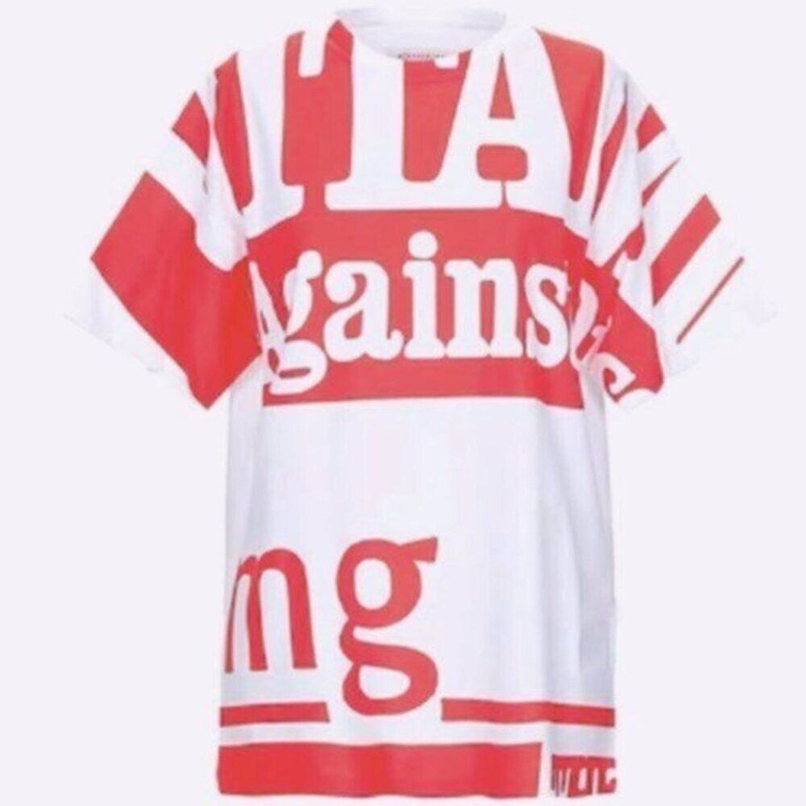 Maison Margiela Maison Margiela Red and white crew neck T shirt M Size M / US 6-8 / IT 42-44 - 1 Thumbnail