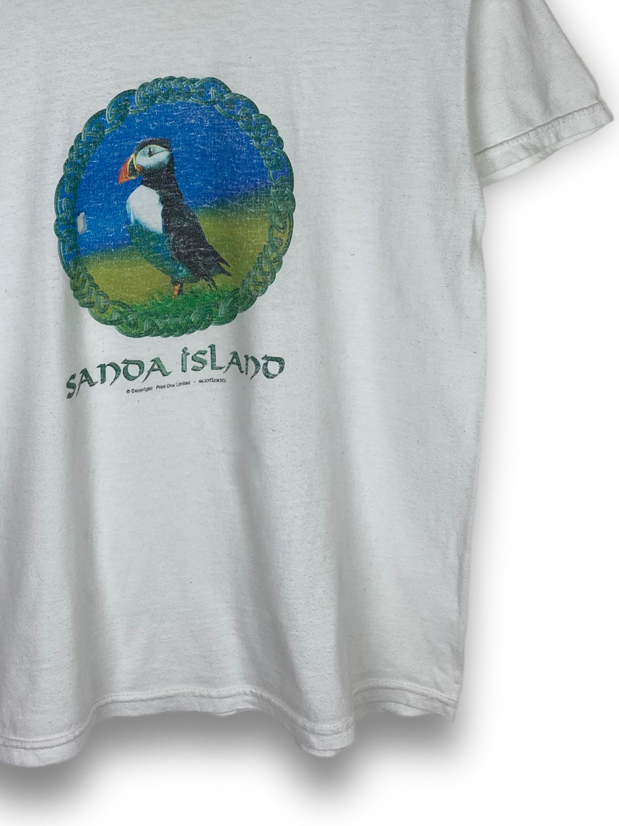 Vintage Vintage SANDA ISLAND Puffin Bird Print T-Shirt M487 Size US M / EU 48-50 / 2 - 2 Thumbnail