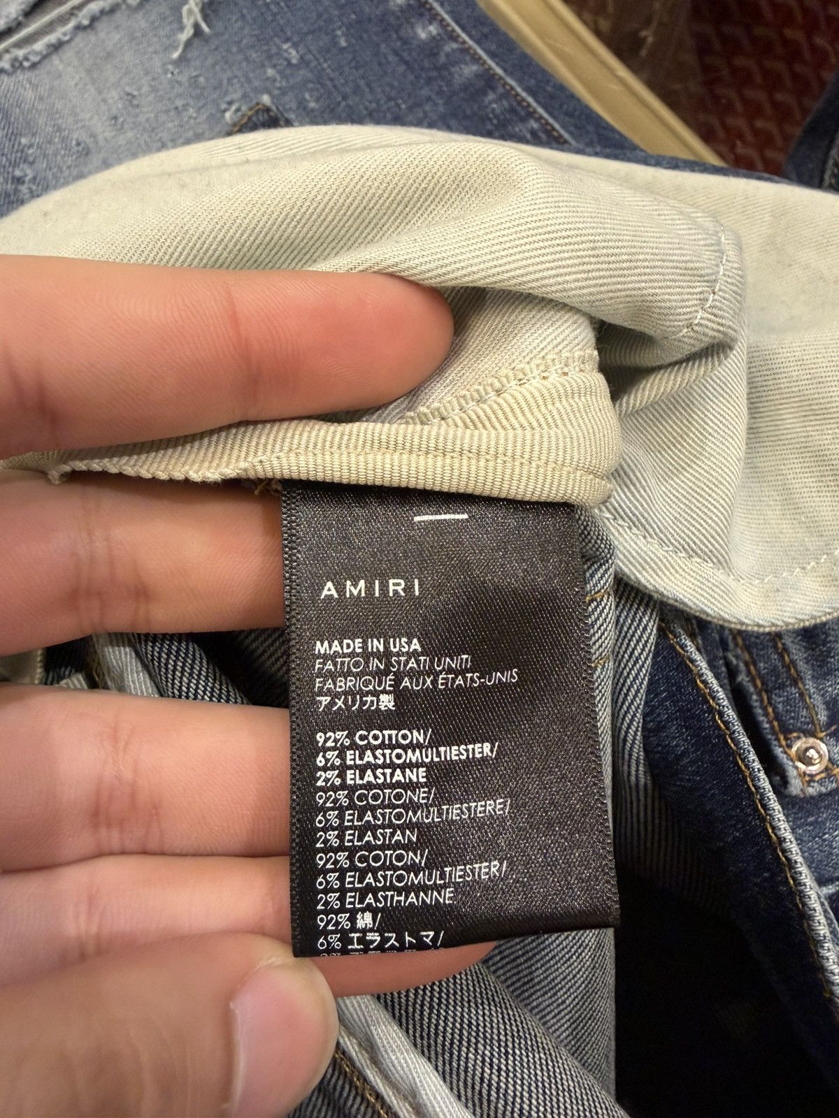 Amiri Amiri ‘Classic Shotgun’ Deep Denim Jeans Size US 34 / EU 50 - 4 Thumbnail