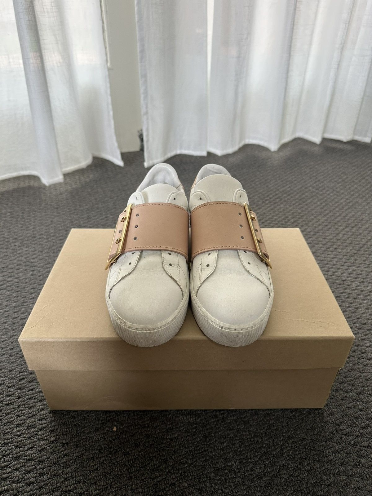 Burberry Burberry Westford Belt Pink Apricot Sneaker Size US 6.5 / IT 36.5 - 2 Thumbnail
