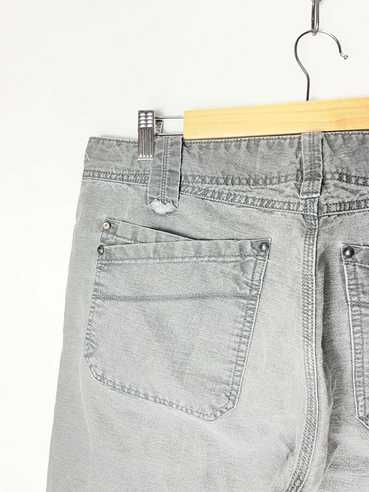 Diesel RARE Vintage 2000’s Diesel Cotton-Linen Jeans Size US 33 - 8 Thumbnail