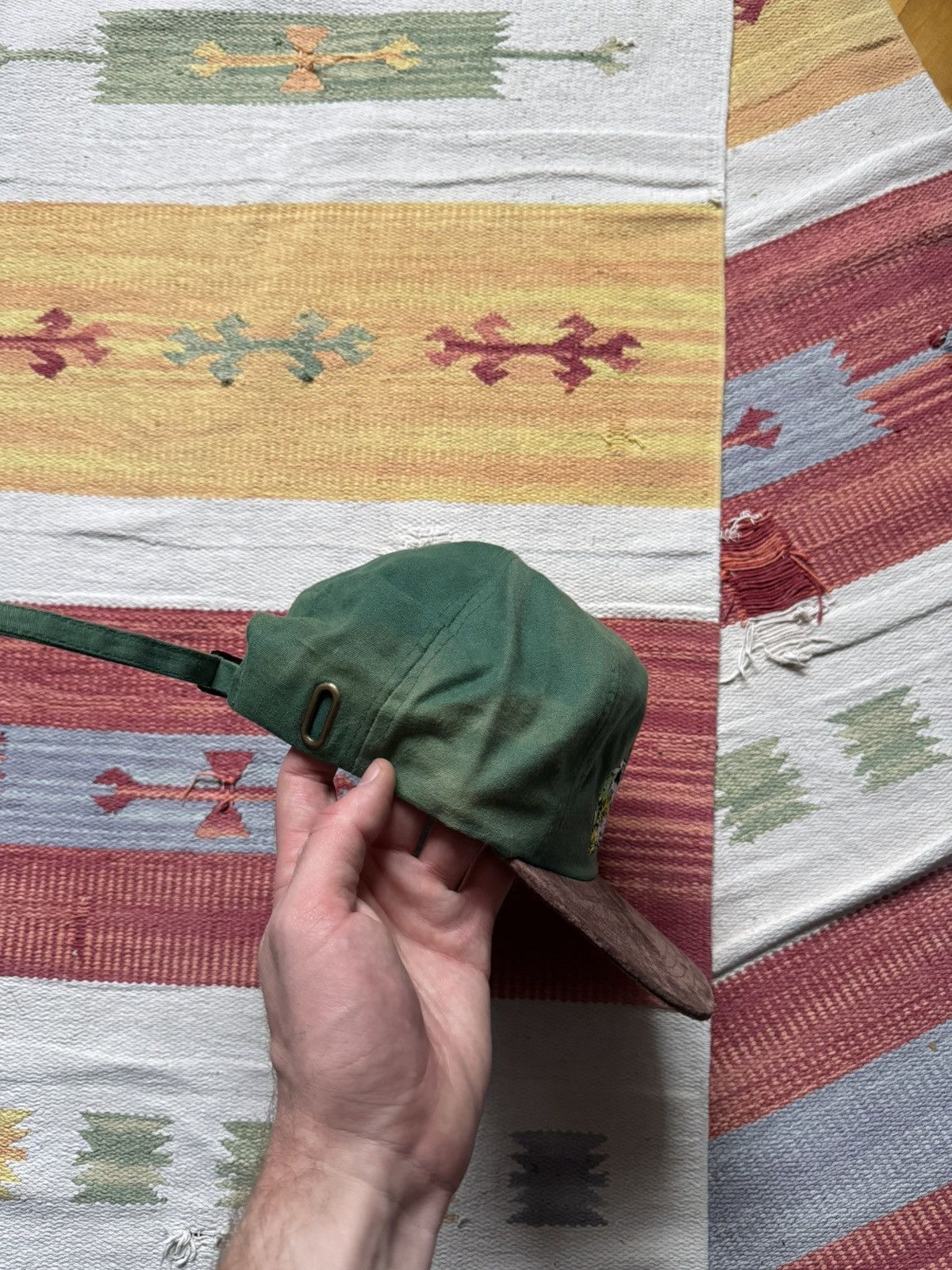 Vintage Vintage 90’s Swiss Sunfaded y2k Suede Japanese Hat Size ONE SIZE - 5 Thumbnail
