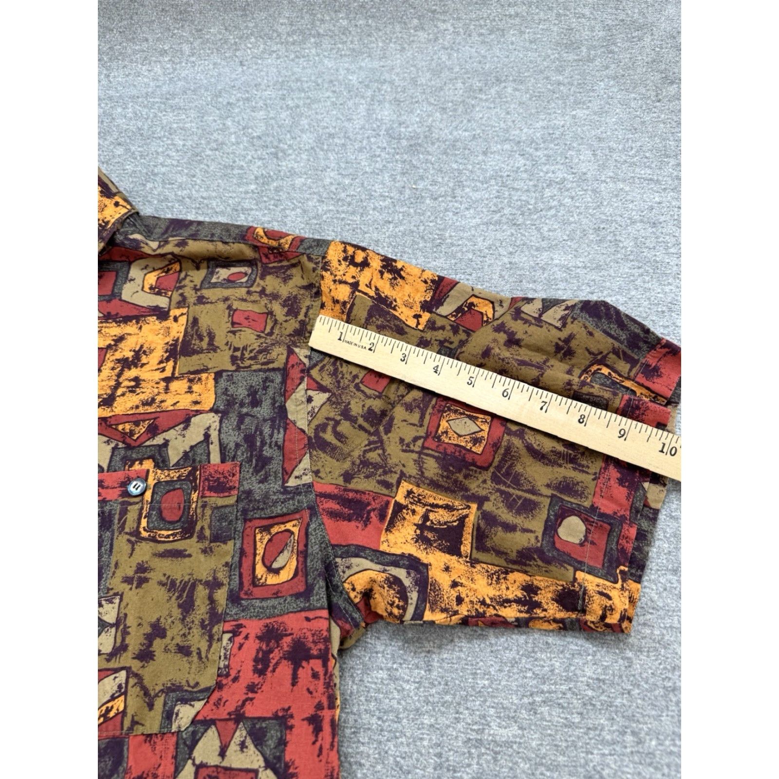 The Territory Ahead Territory Ahead Shirt Mens Large Button-Up Short Sleeve Cotton Abstract Multicolor Casual/Travel Size US L / EU 52-54 / 3 - 4 Thumbnail