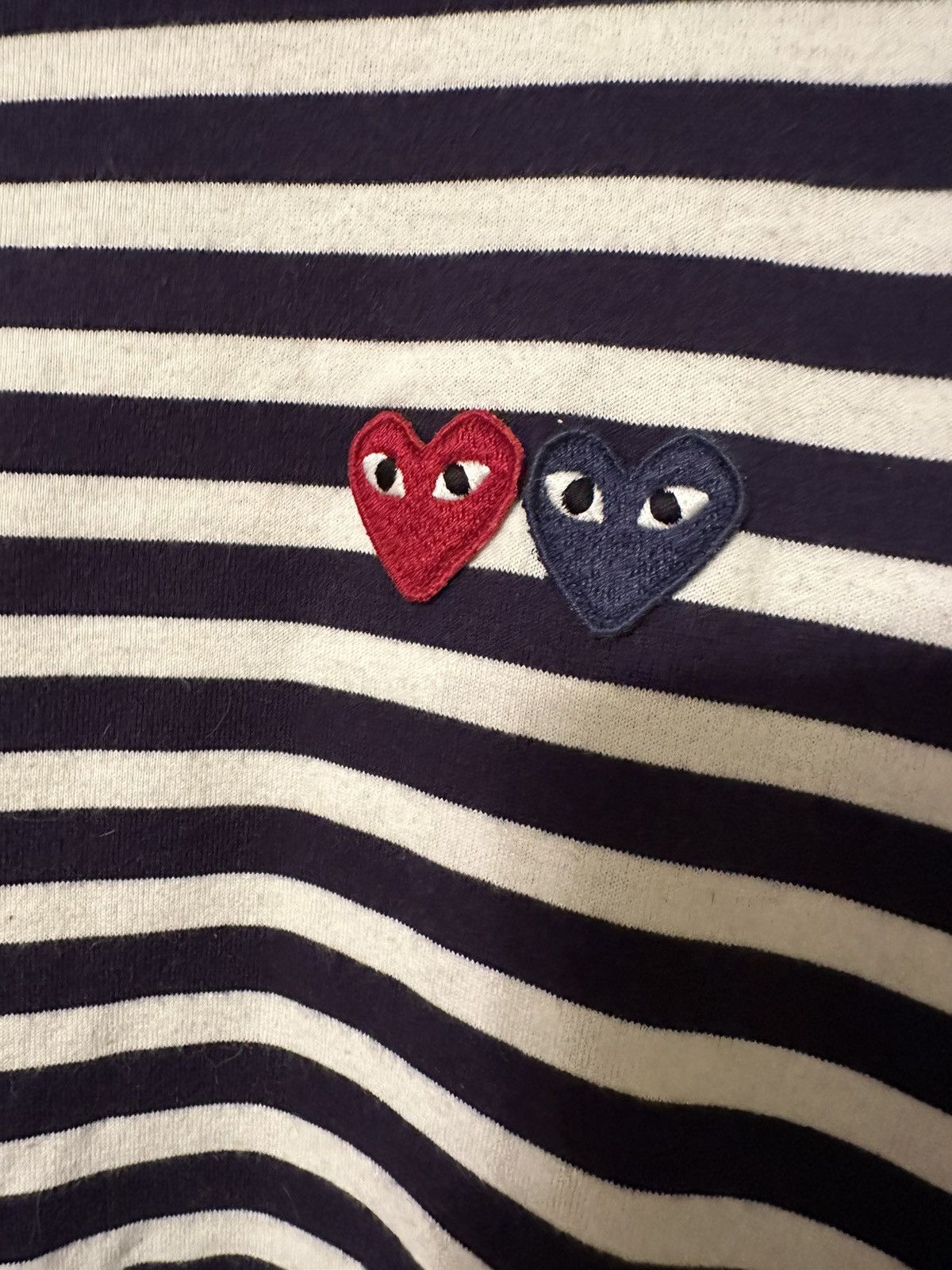Comme des Garcons PLAY COMME Des Garcons Play Striped L/S Shirt Size US L / EU 52-54 / 3 - 2 Thumbnail