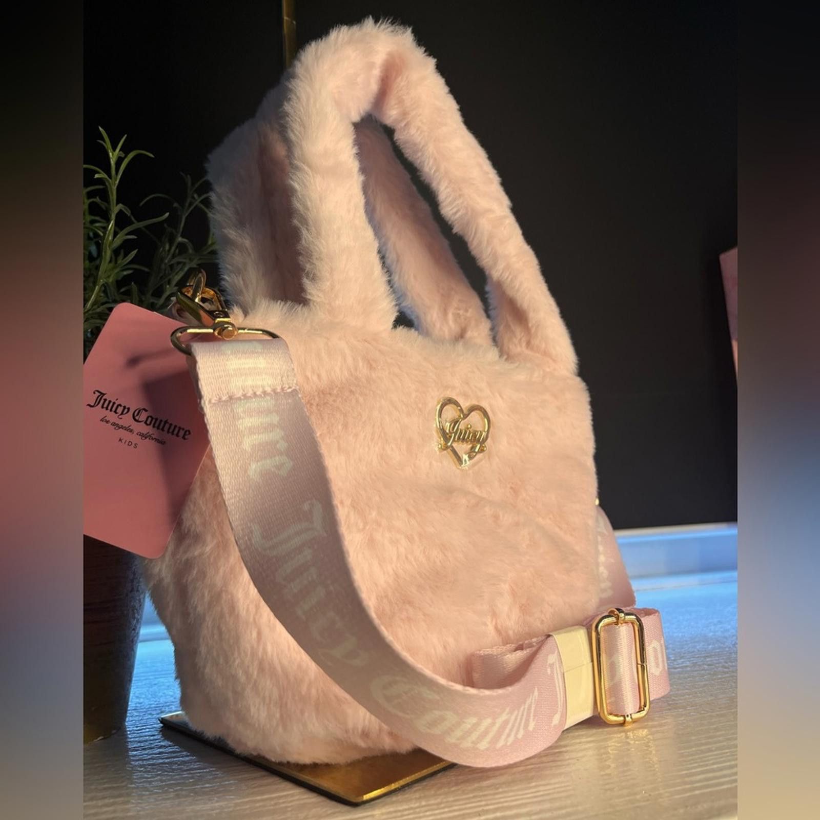 Juicy Couture Jeans Juicy Couture Pink Blush Mini Tote Bag With Crossbody Strap, Women's