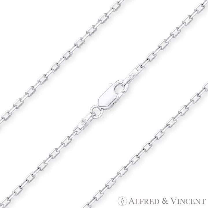 Other 1.6mm D-Cut Anchor Chain Necklace in .925 Sterling Silver Size ONE SIZE - 1 Thumbnail