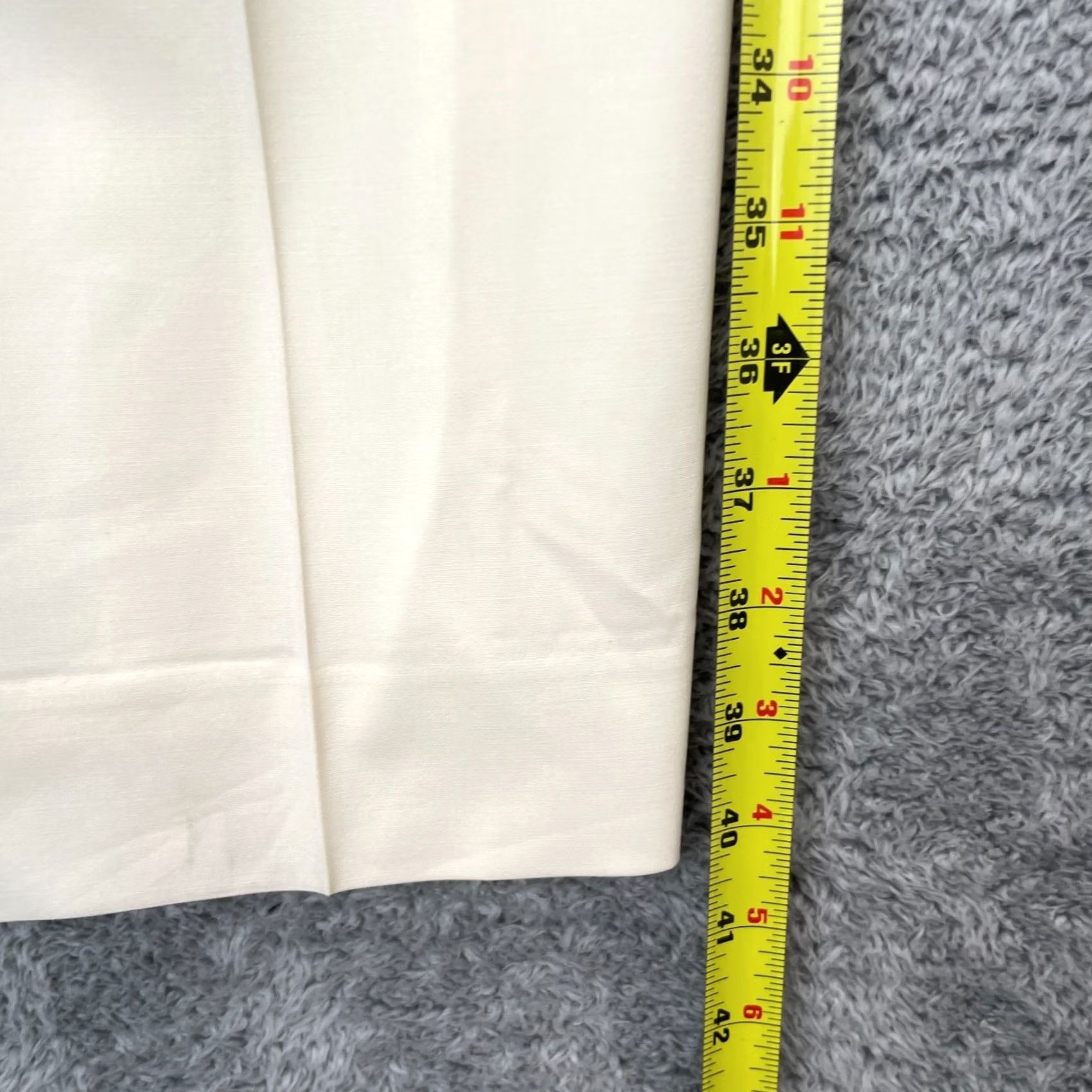 Vintage Lafayette 148 New York Womens Pants Beige Wool Premium Fit Size 28" / US 6 / IT 42 - 5 Thumbnail