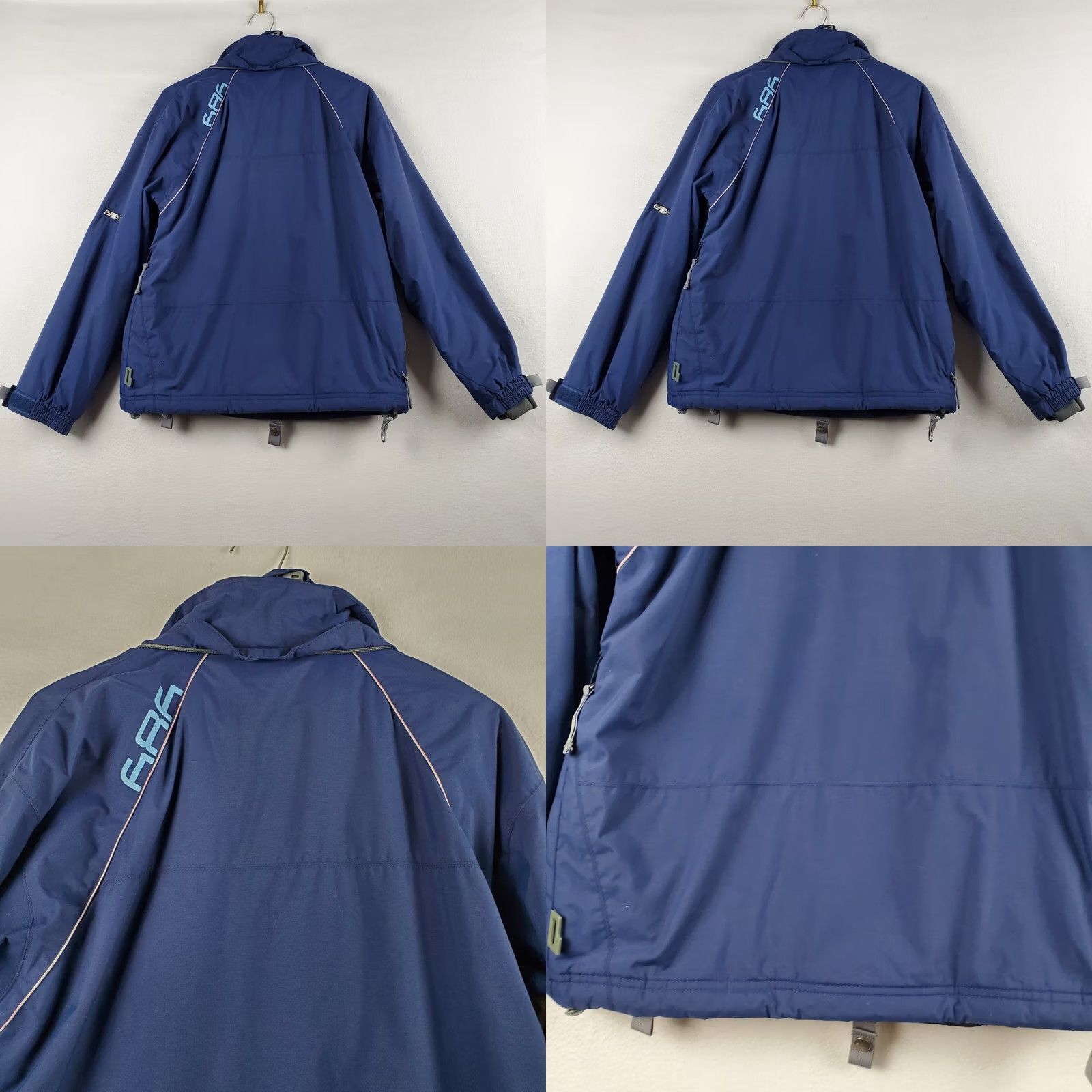 686 686 Windbreaker Jacket Women's Small Blue Full Zip Pockets Lined Polyester Size S / US 4 / IT 40 - 9 Thumbnail