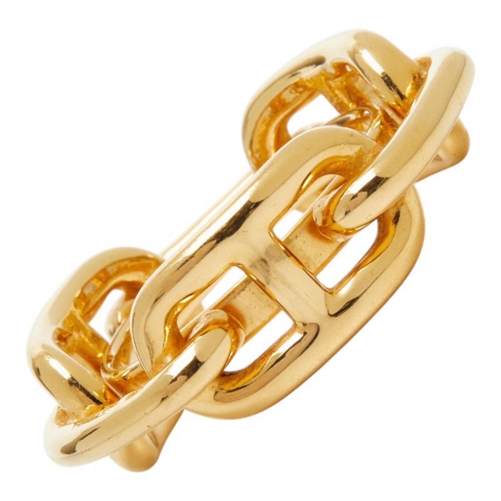 Hermes Hermes Lucadet Chaine d'Ancre Scarf Muffler Ring Gold Plated Women's HERMES Size ONE SIZE - 1 Thumbnail