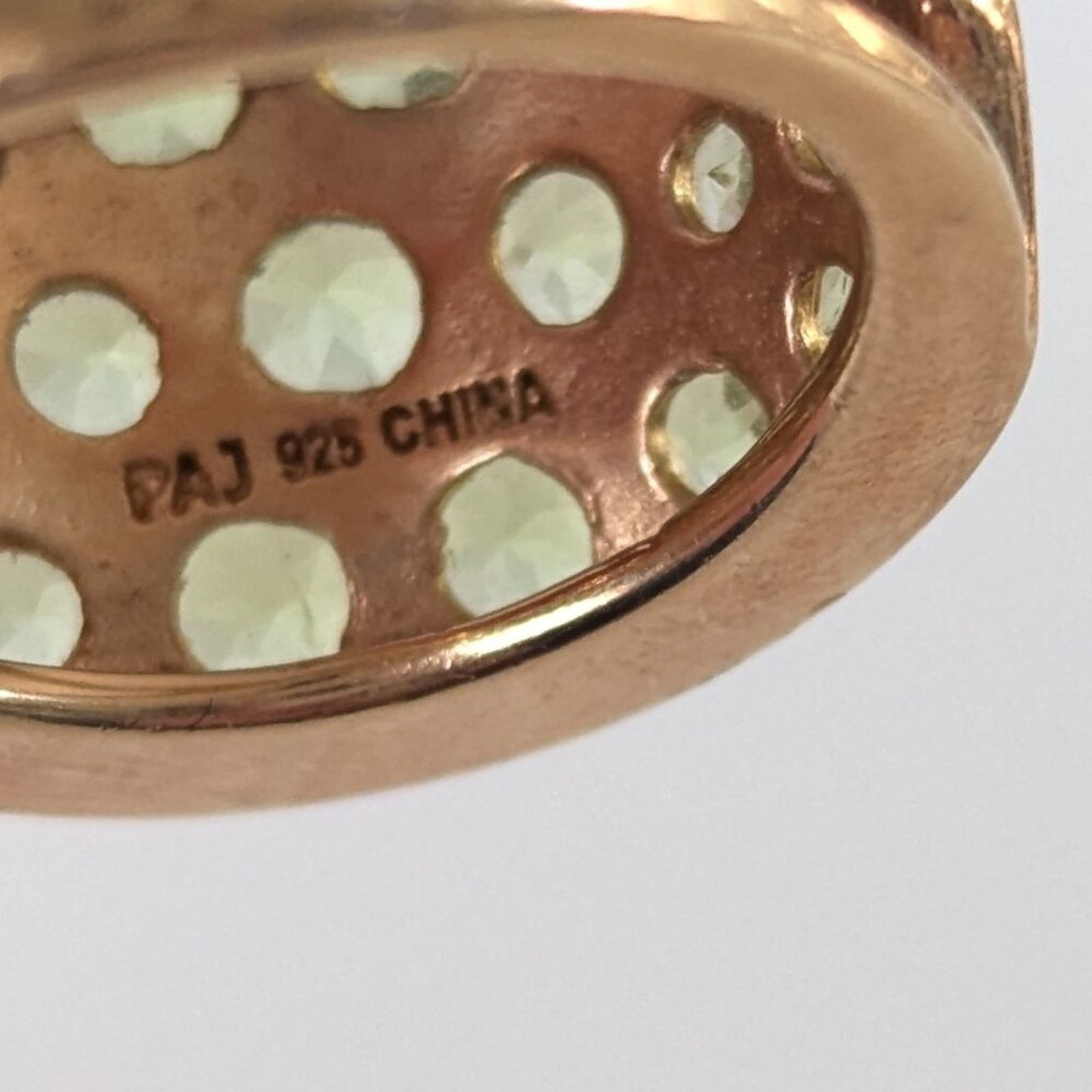 Vintage Vintage 925 Silver Ring Peridot Crystal Cluster Gold Plated Size ONE SIZE - 5 Thumbnail