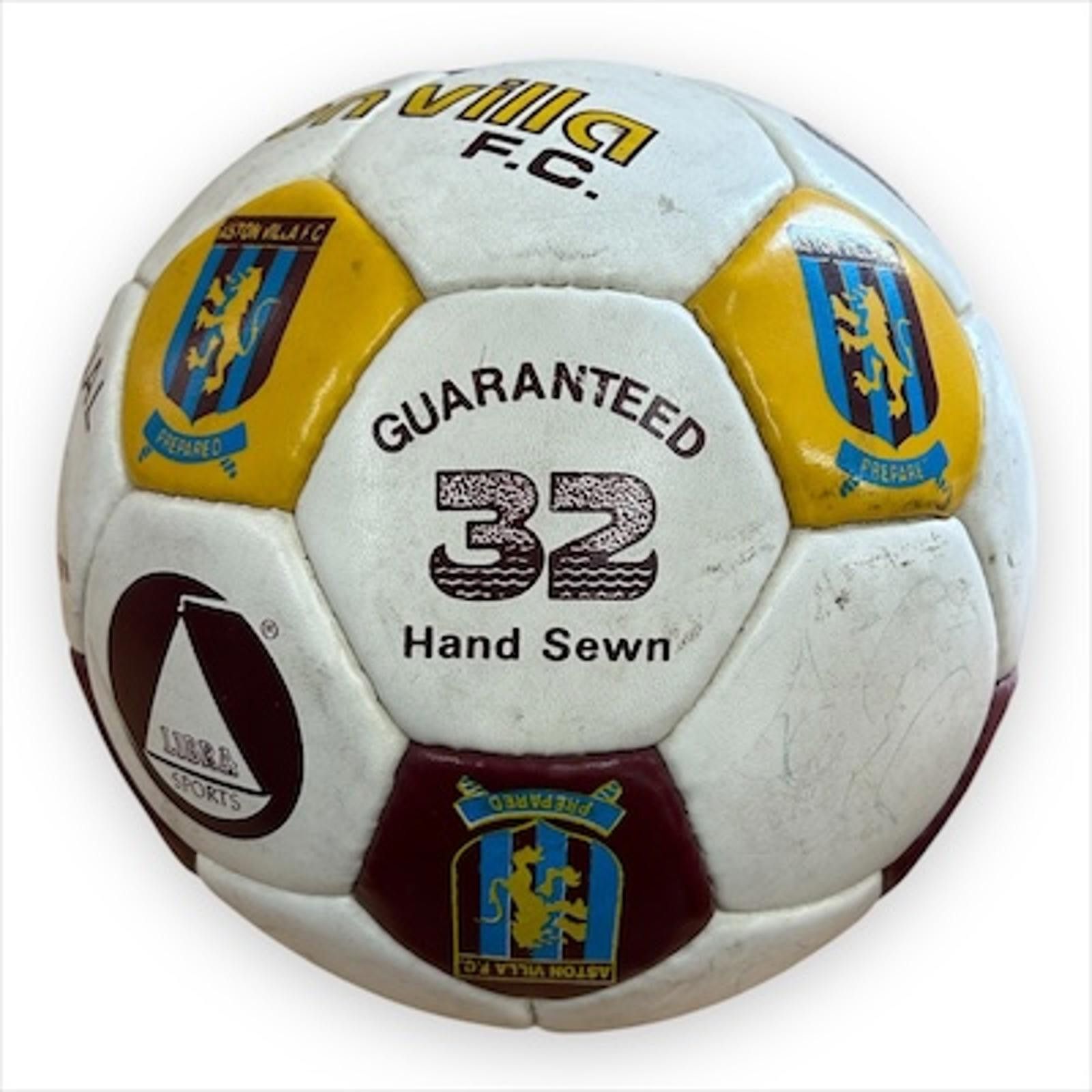 Designer Aston Villa FC 1992 Squad Signed Official Football (E24) Size ONE SIZE - 3 Thumbnail