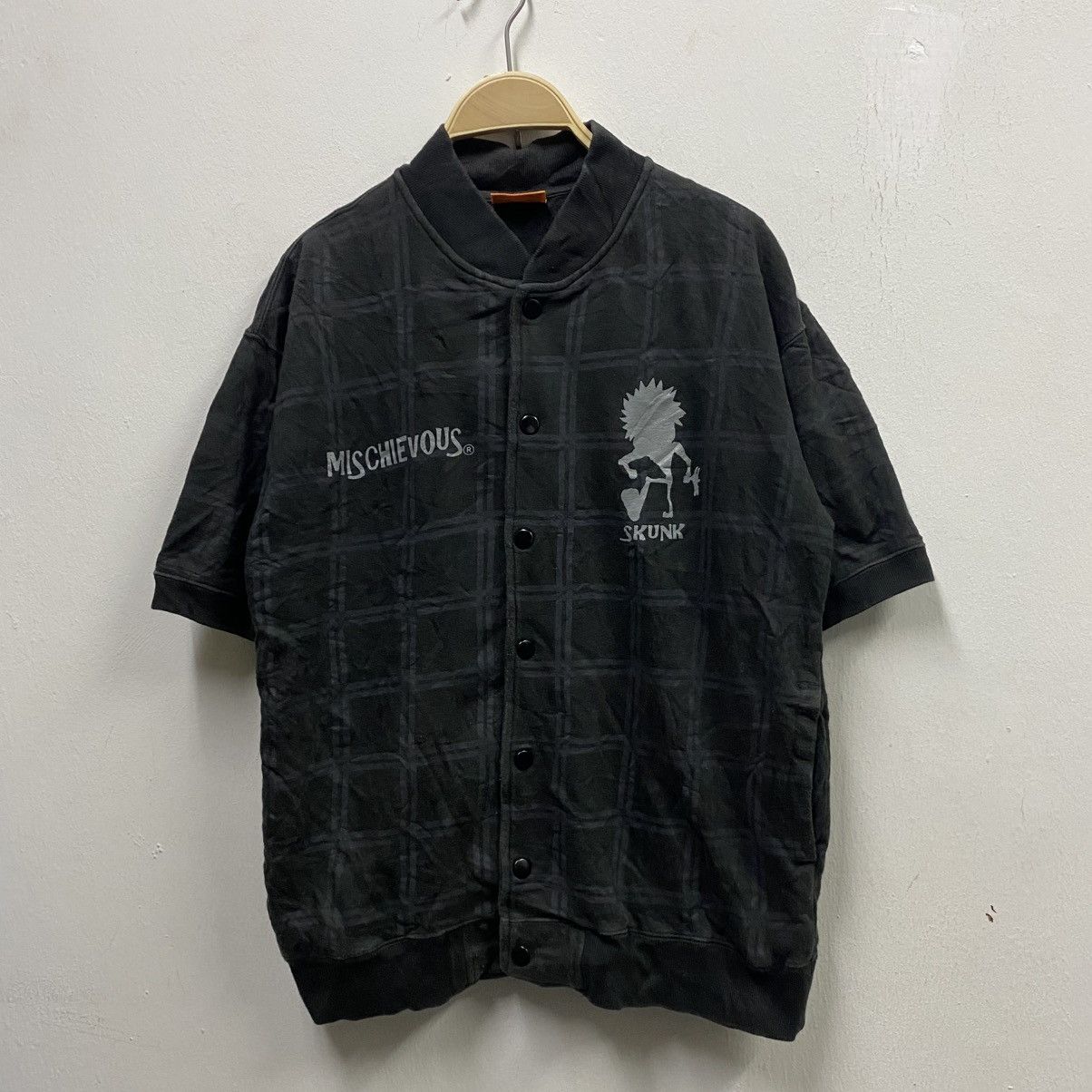 Seditionaries Rare Vintage 90s Mischievous Skunk Plaid Button Emi Nakayama Size US M / EU 48-50 / 2 - 2 Thumbnail