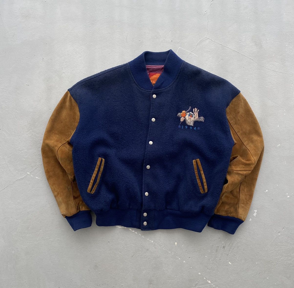 Disney × Vintage Vintage 1994 Disney The Lion King Varsity Jacket Size US XL / EU 56 / 4 - 2 Thumbnail