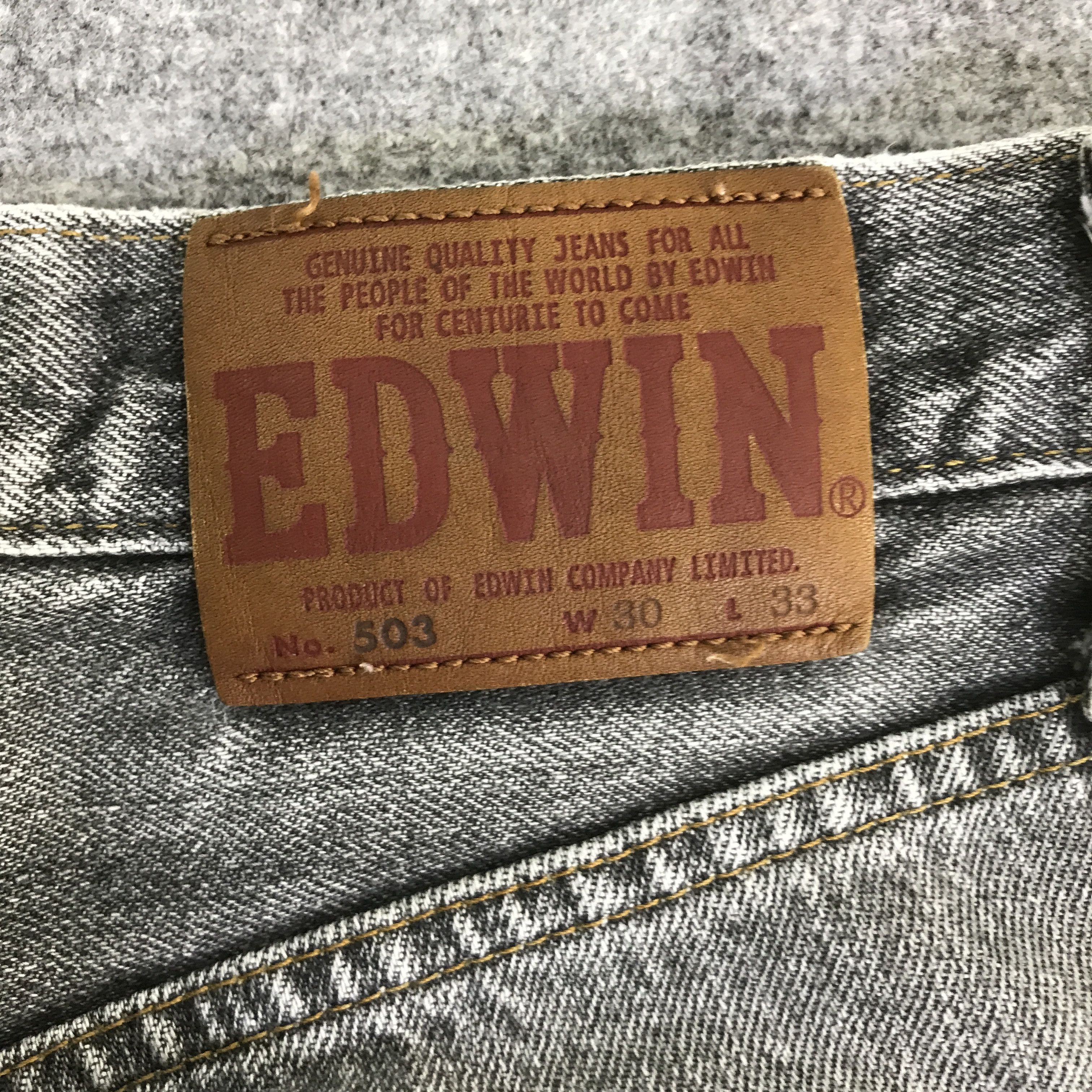 Edwin EDWIN BLACK FADED DENIM LIGHT PANTS K74B16 Size US 30 / EU 46 - 12 Thumbnail