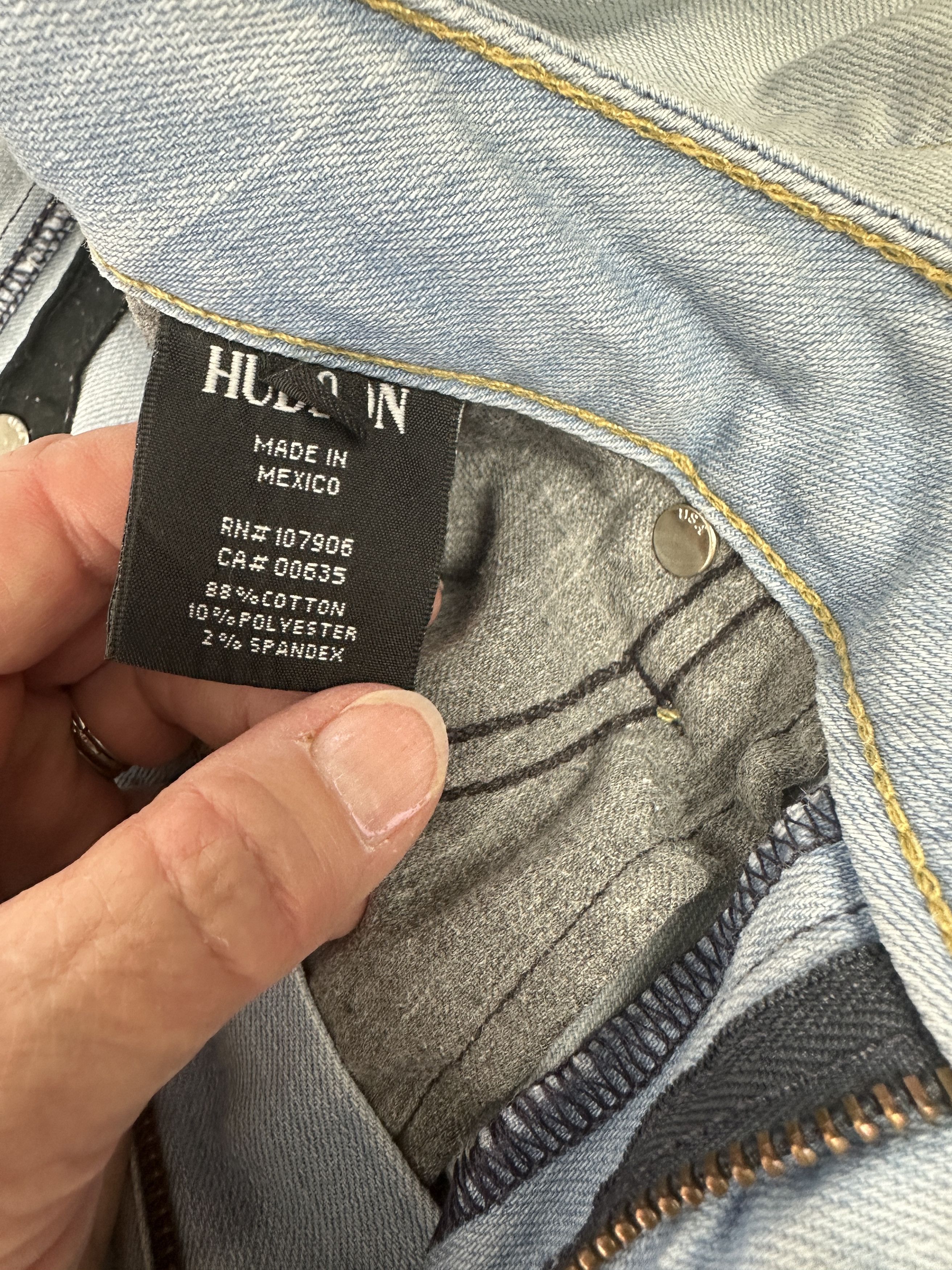 Hudson Hudson Bacara Straight Flood Cuff Jeans 30 Size 30" / US 8 / IT 44 - 7 Thumbnail