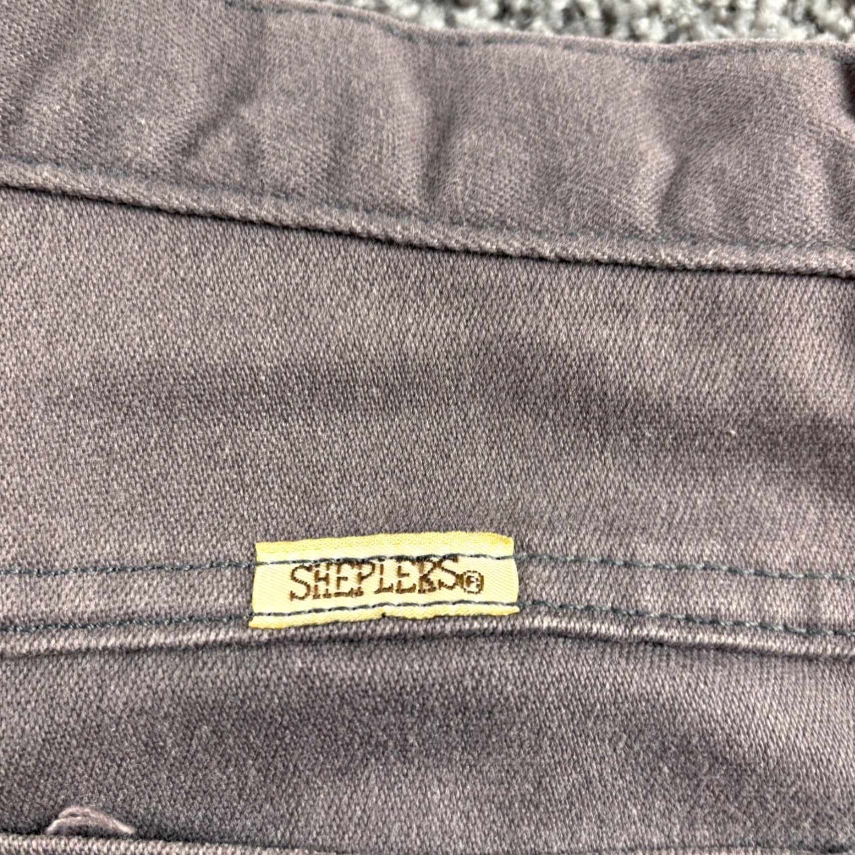 Denime VINTAGE Sheplers Mens Pants 32x28 Straight Leg Denim Gray Ranch Western 1990s Rockabilly Mens Size US 32 / EU 48 - 2 Thumbnail