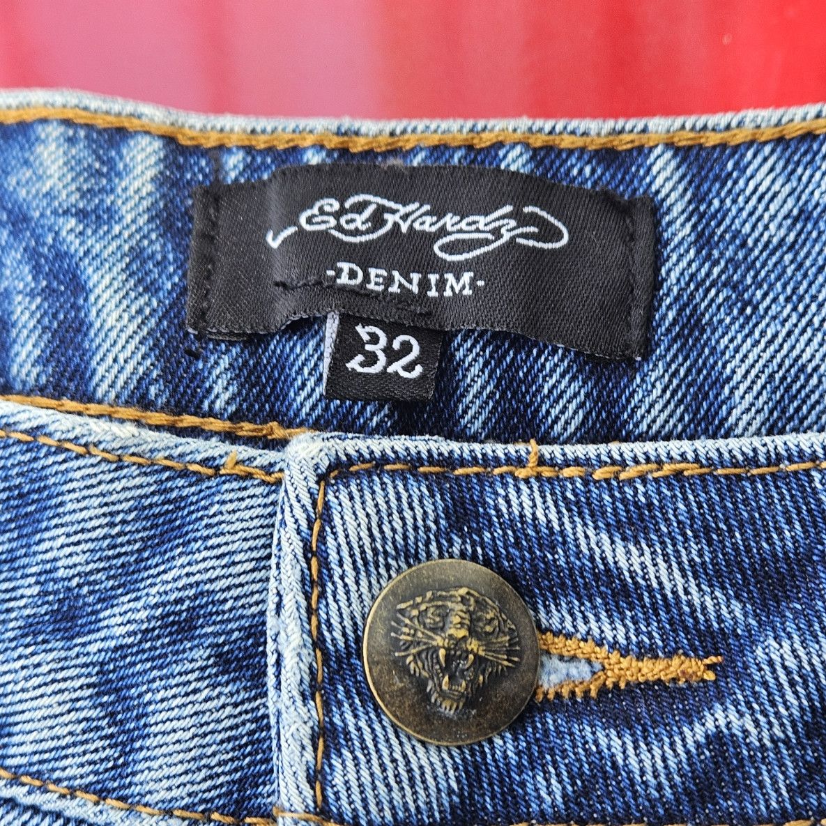 Christian Audigier × Ed Hardy Vintage Ed Hardy Jeans S32 Size US 32 / EU 48 - 3 Thumbnail