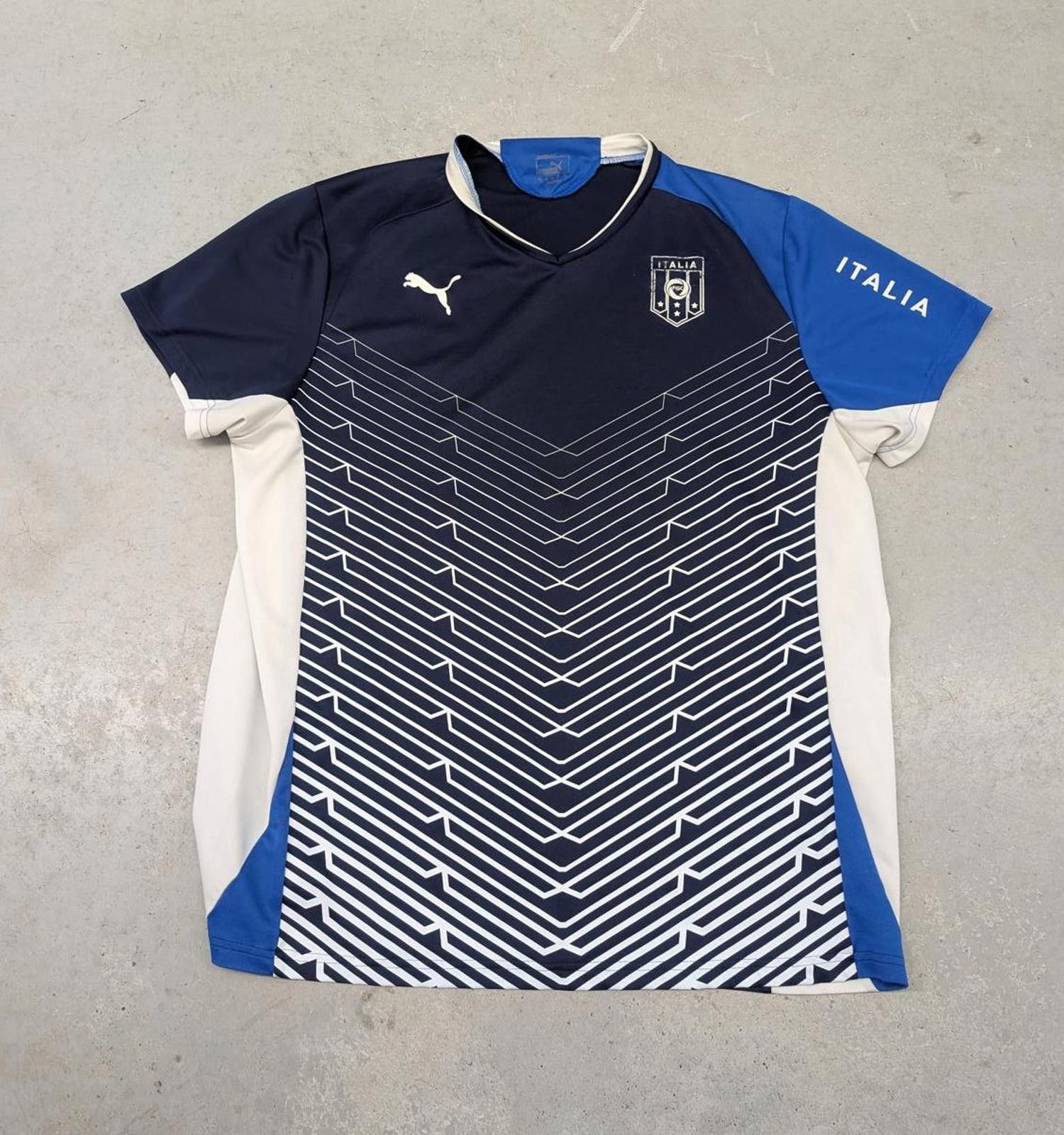 Puma Team Italy National Team Puma Blue and White Soccer Jersey Size US XXL / EU 58 / 5 - 1 Thumbnail
