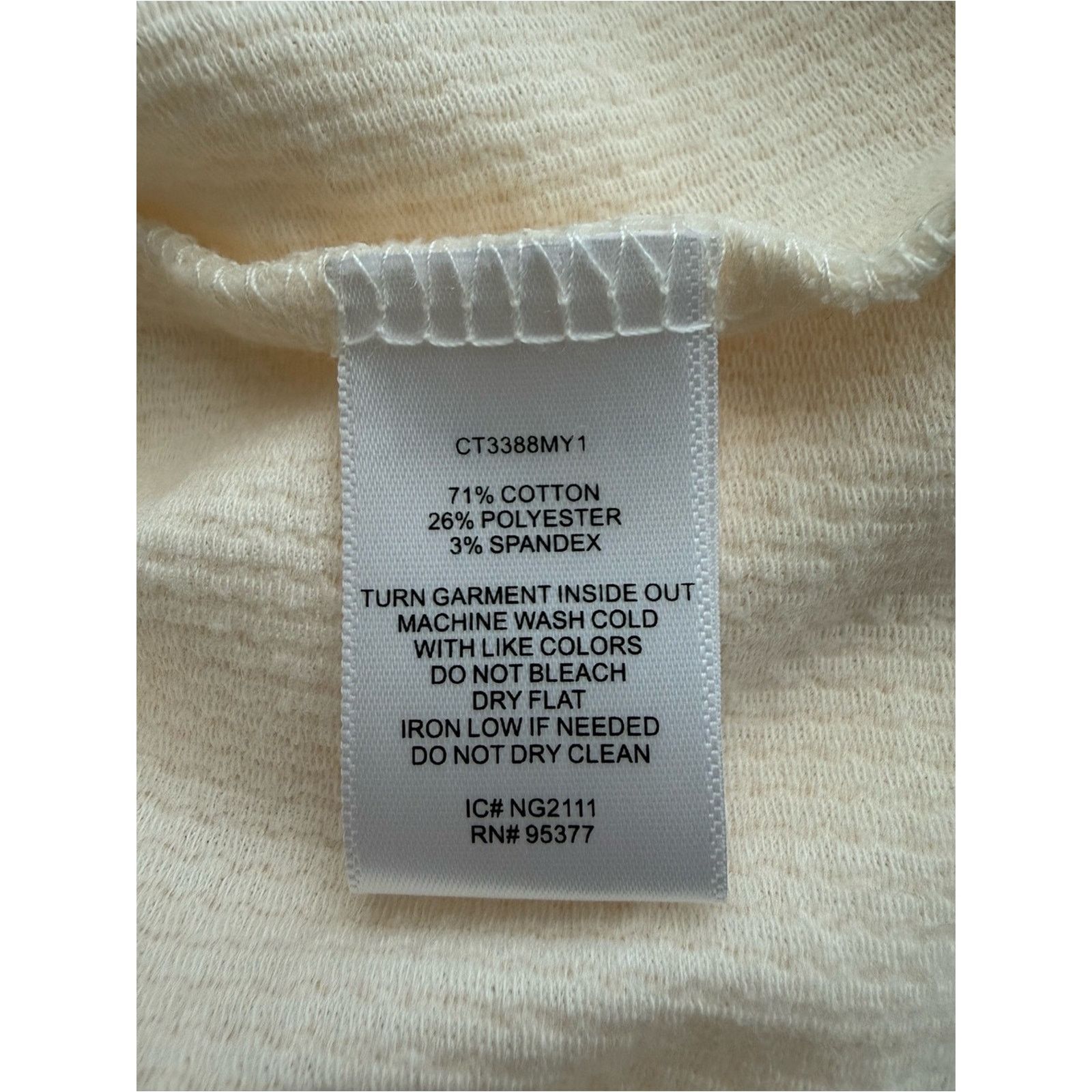 Sanctuary Sanctuary Cream Knit Mock Neck Long Sleeve Cutout Top Size M / US 6-8 / IT 42-44 - 4 Thumbnail