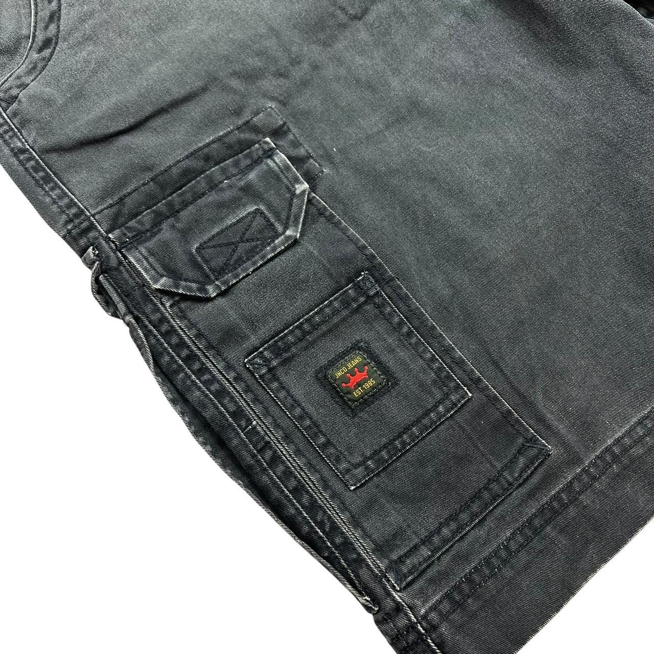 JNCO Vintage Embroidered Flame Crown Jnco Cargo Shorts - Waist 34 Size US 34 / EU 50 - 5 Thumbnail