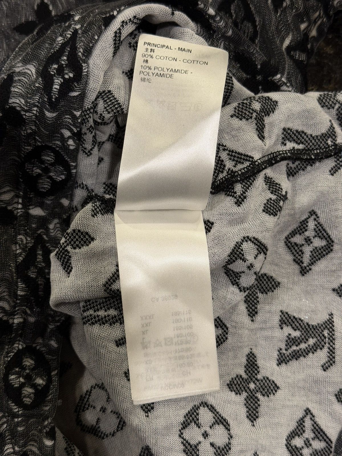 Louis Vuitton Louis Vuitton x Virgil Abloh 2022 Monogram Mesh T-Shirt Size US XXL / EU 58 / 5 - 17 Thumbnail