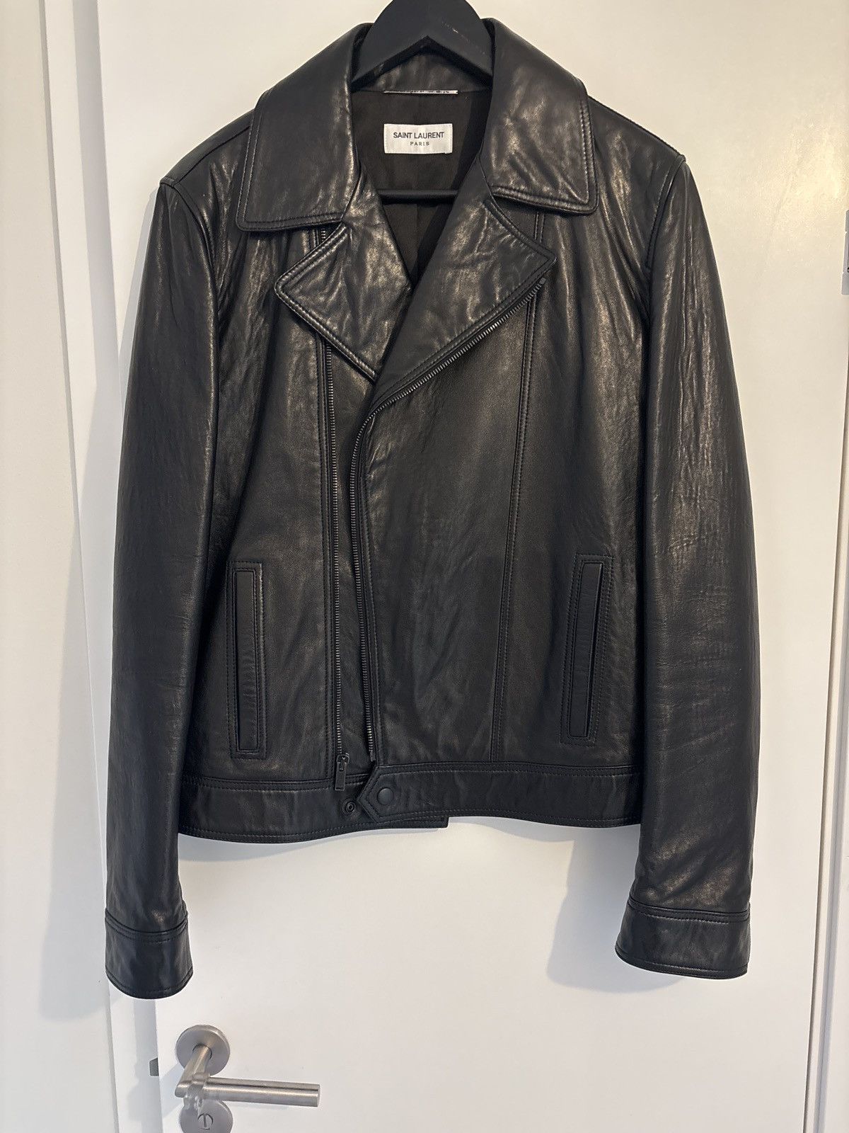 Saint Laurent Paris Saint Laurent Biker Leather Jacket Size US M / EU 48-50 / 2 - 2 Thumbnail