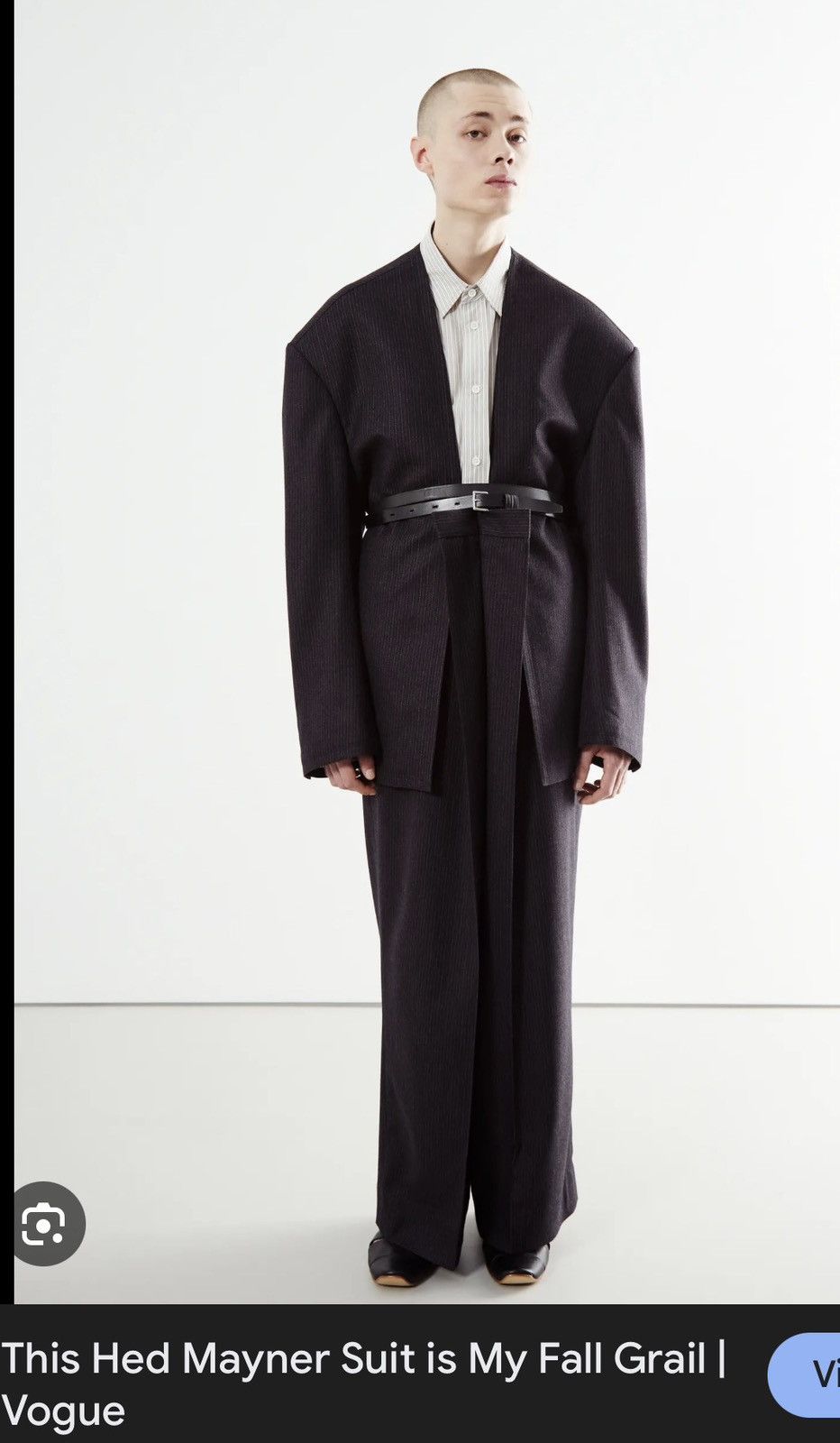Hed Mayner Rare Hed Mayner collarless blazer oversized new Size 40R - 2 Thumbnail
