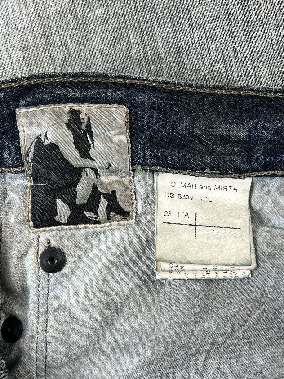 Rick Owens FW08 Rick Owens Banana Cut Spiral Denim Jeans Dust Acid Size US 30 / EU 46 - 20 Thumbnail