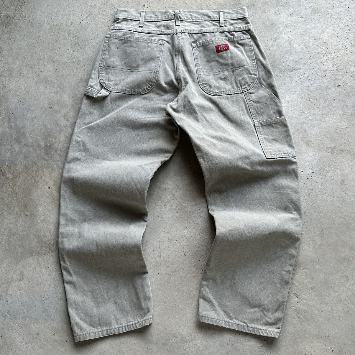 Carhartt × Dickies (32x30) Crazy Vintage Faded Tan/Grey Dickies Carpenter Pants Size US 32 / EU 48 - 1 Thumbnail