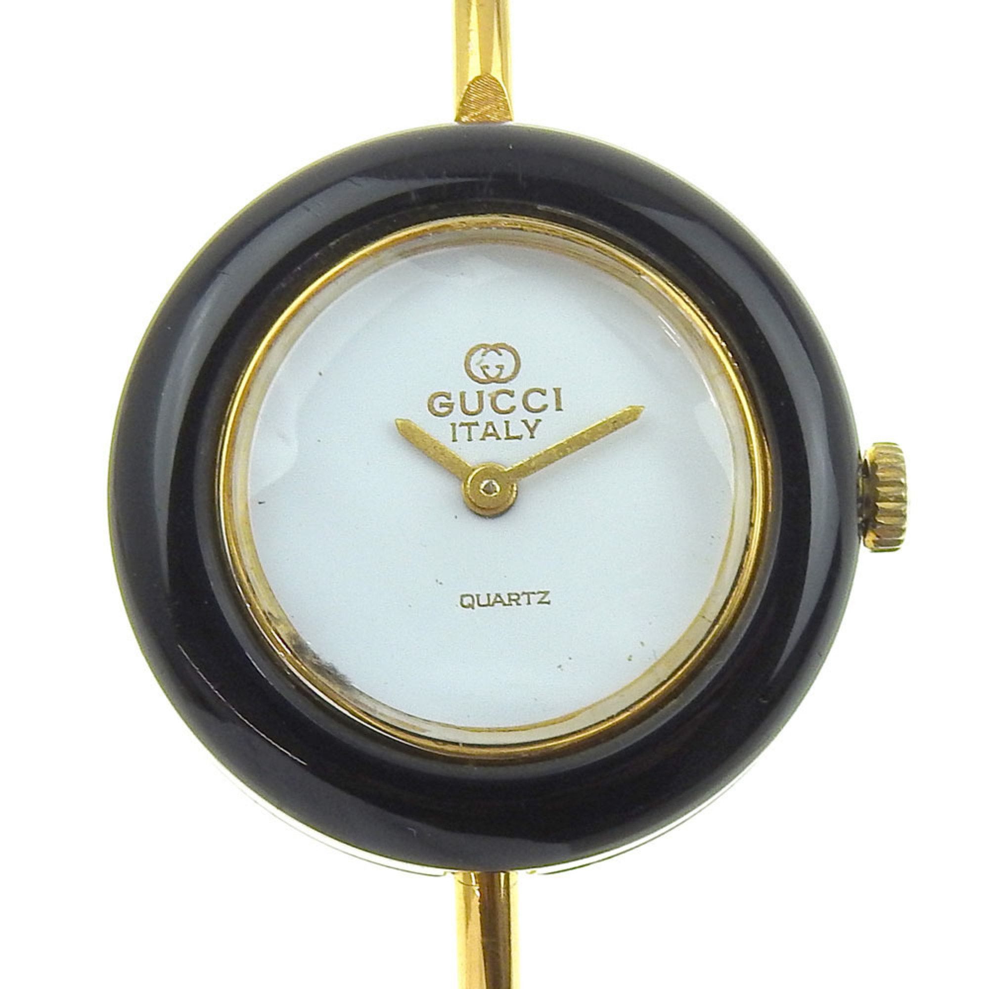 Gucci Gucci Change Bezel Watch Gold Plated Quartz Analog  display picture 3