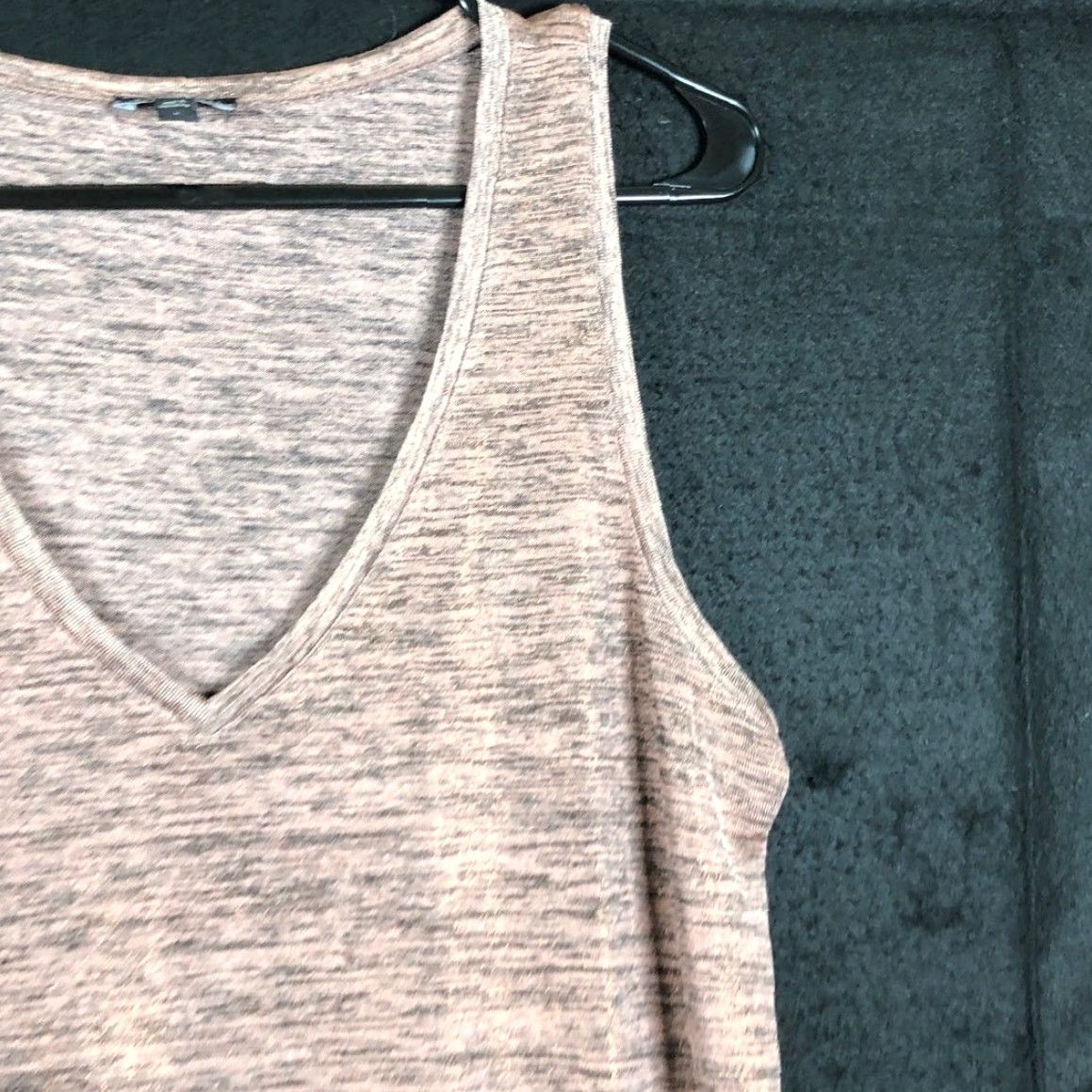 Express Express Womens Shirt Pink Black Sleeveless V Neck Stretch Large Woman Tank, Casual, Party, Wedding, Travel, French? Size L / US 10 / IT 46 - 5 Thumbnail