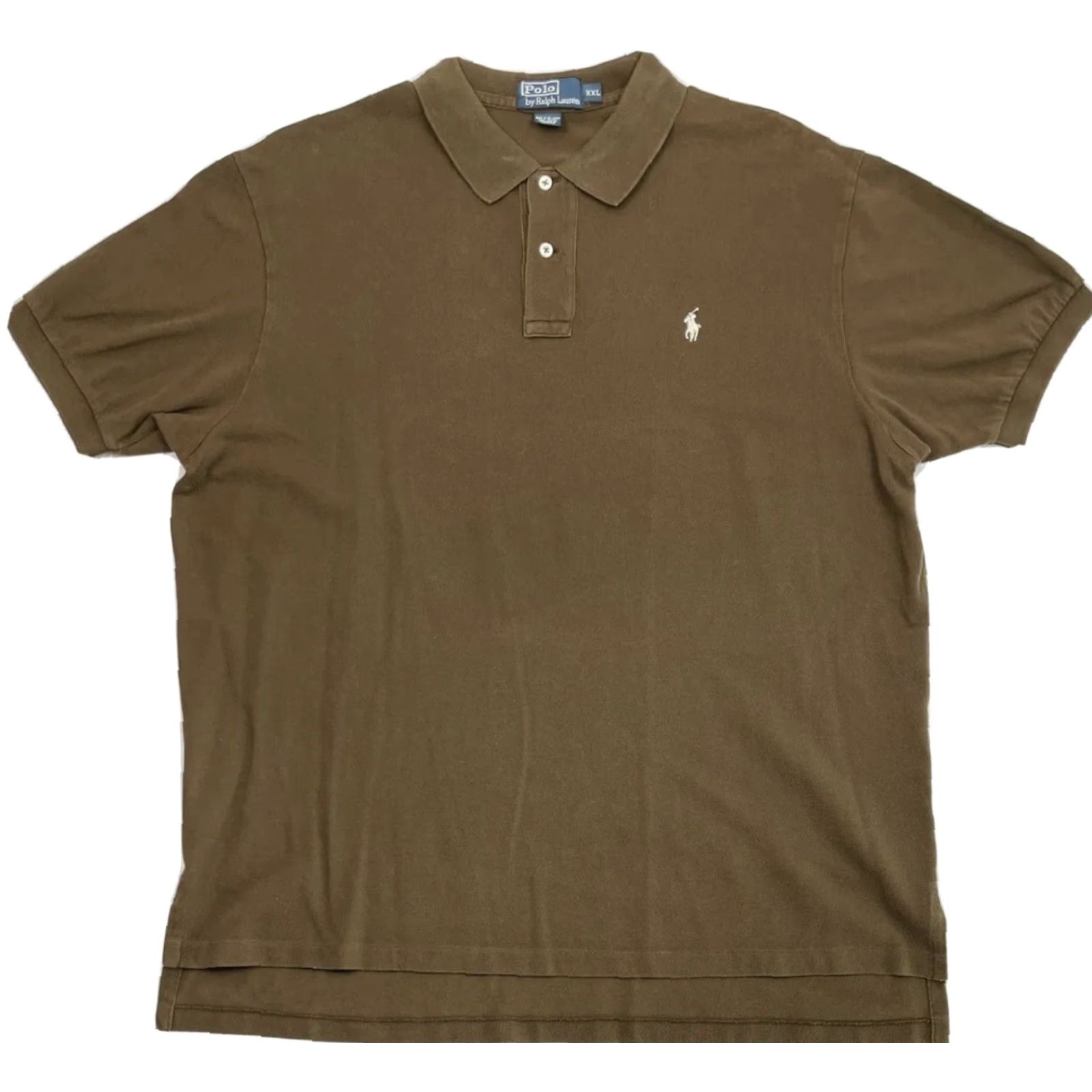 Ralph Lauren VINTAGE Ralph Lauren Polo Shirt 2XL Brown Men's Golf Short Sleeve Pony Logo 90s Size US XXL / EU 58 / 5 - 6 Thumbnail