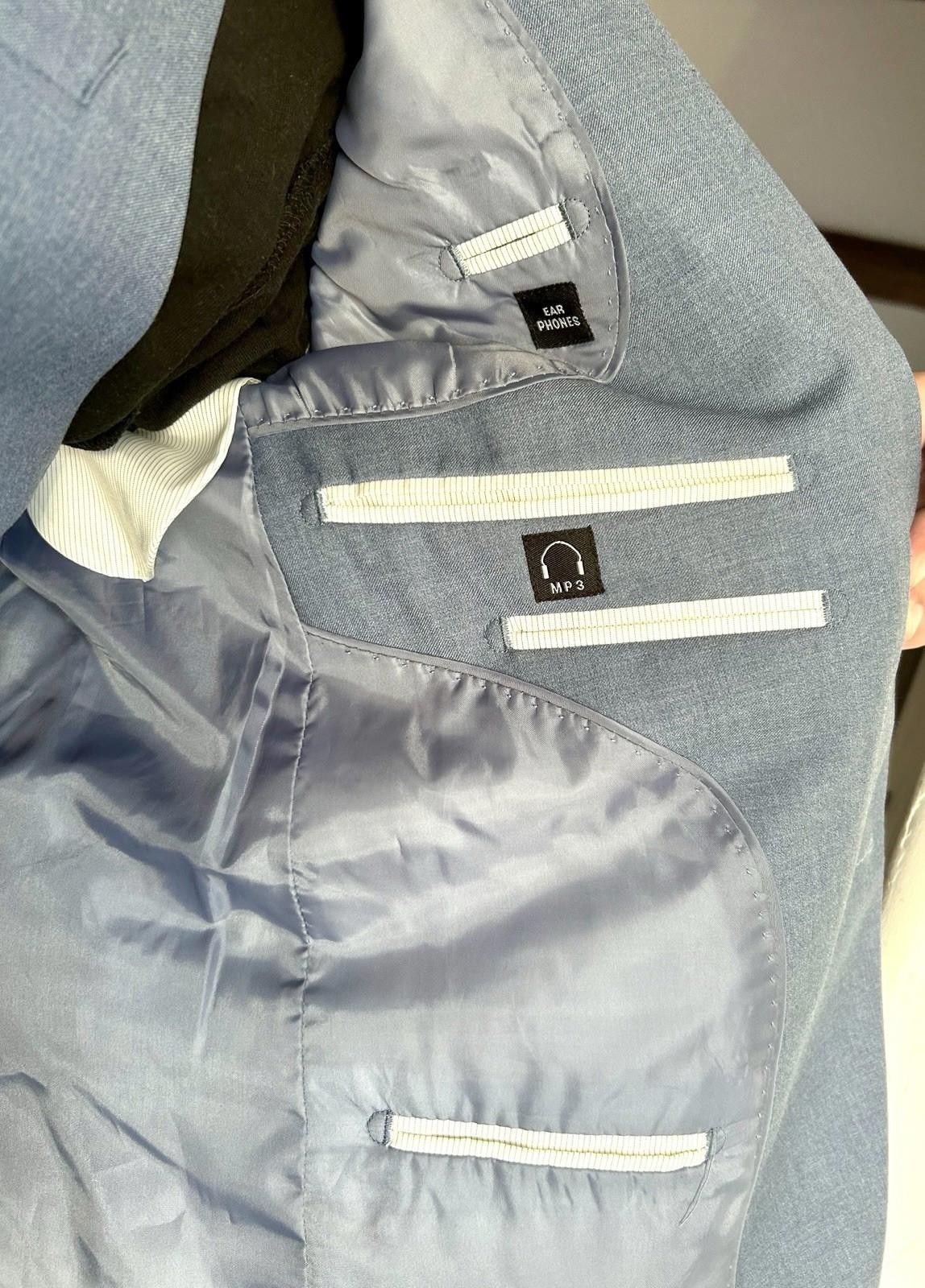 Designer Mr. Nicks 40S Blue Blazer Vest Superior 150’s Fabric Italy Size 40S - 7 Thumbnail