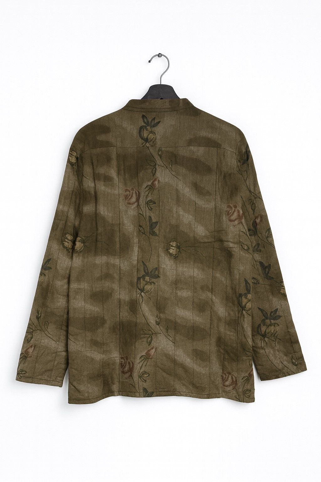 Japanese Brand Vintage Monolisa Floral Linen Jacket Asian Boho Kimono Style Size L / US 10 / IT 46 - 2 Thumbnail