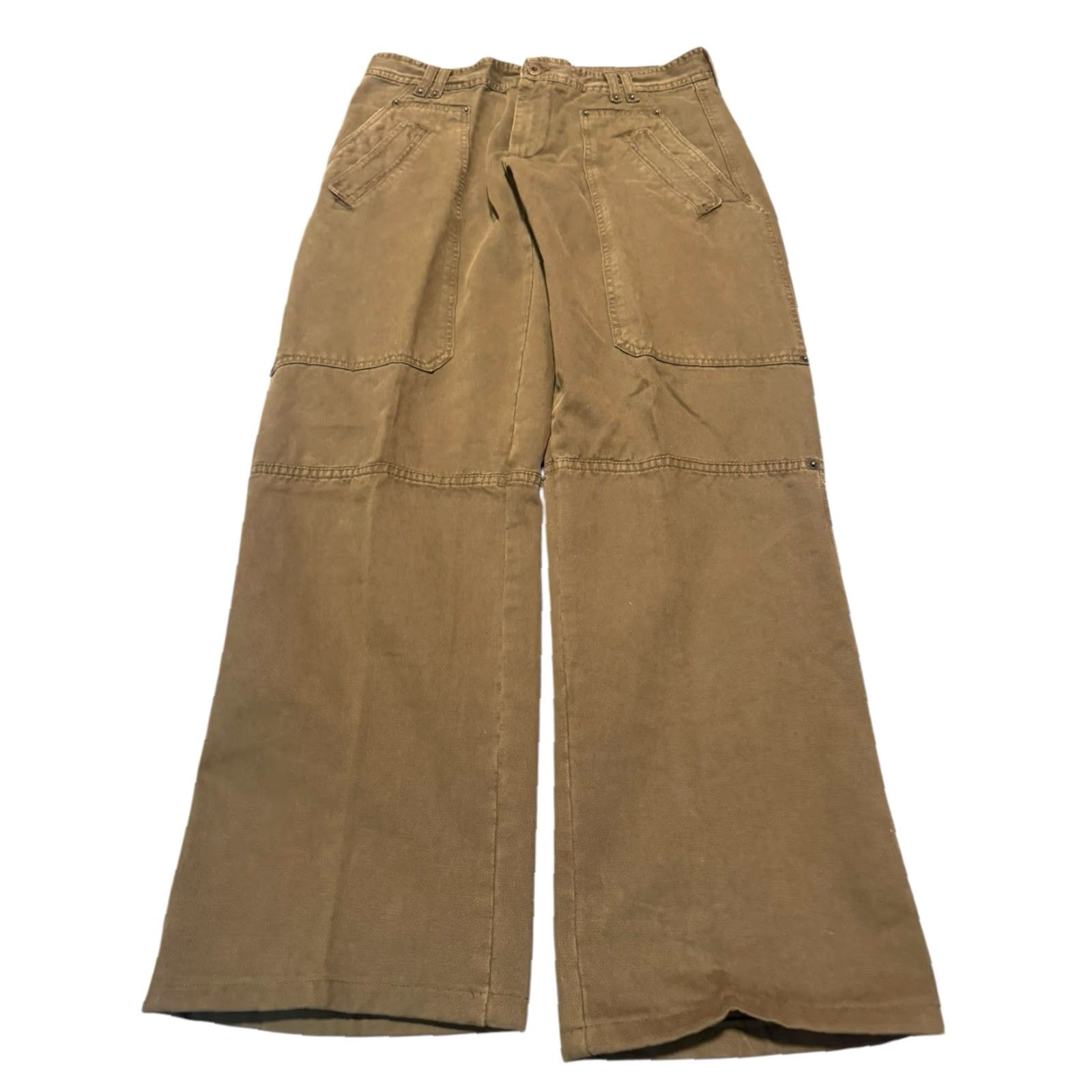 Dolce & Gabbana VINTAGE Dolce&Gabbana Cargo Pants Military Green 36x31 Men Regular 5-Pocket Canvas Cotton Army 90s Italy Rare Size US 36 / EU 52 - 2 Thumbnail