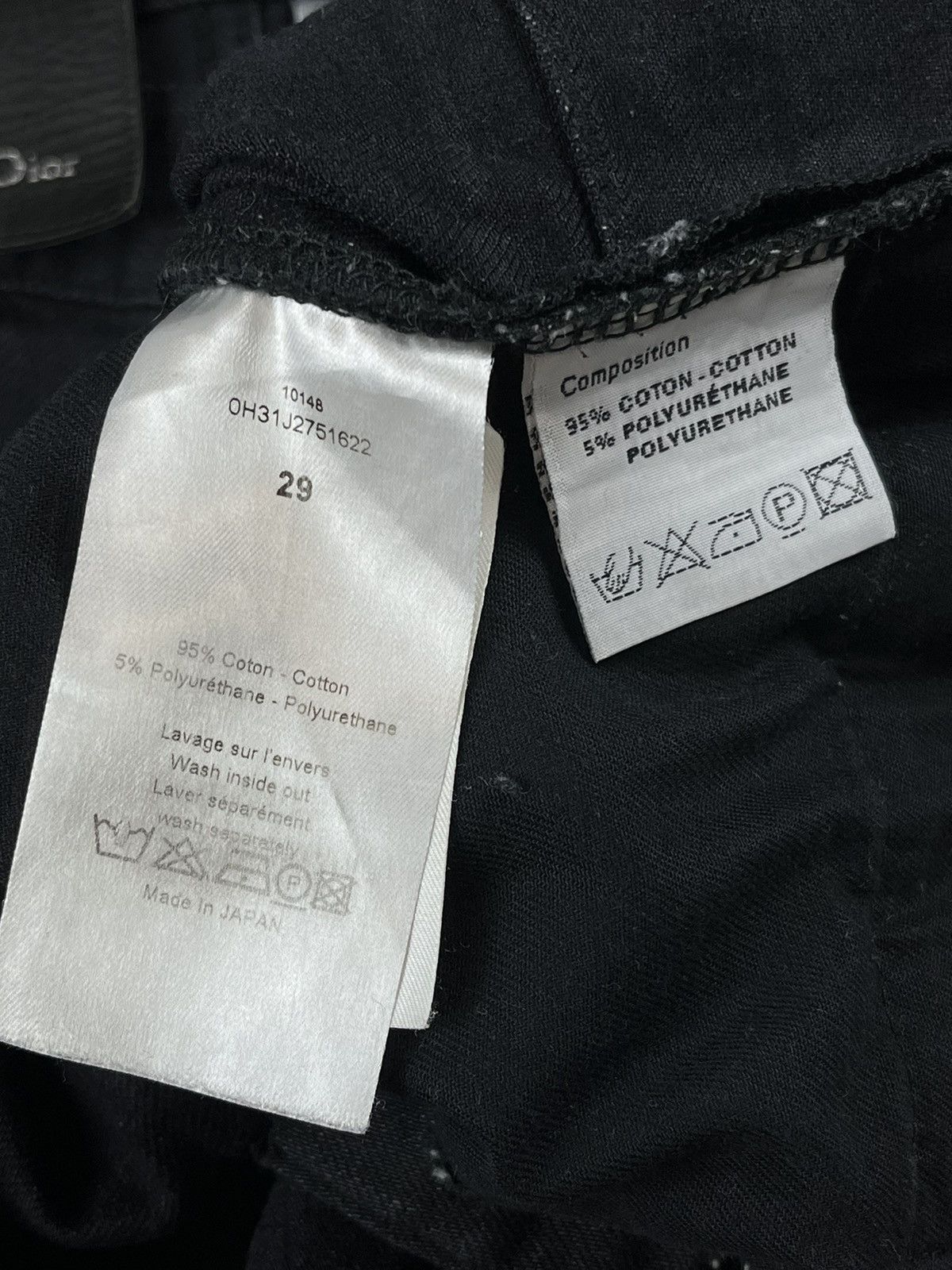 Dior AW10 Dior Homme MIJ Side Stripe Denim Jeans Black Size US 30 / EU 46 - 9 Thumbnail