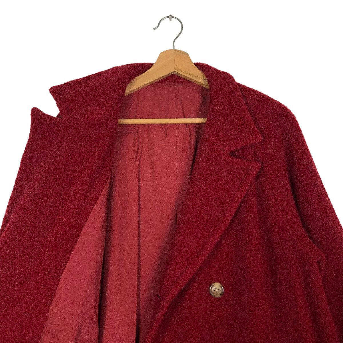 Yohji Yamamoto 🔥Rich Red Double Collar Breast Wool Jacket Iwish Y’s Japan Size US M / EU 48-50 / 2 - 10 Thumbnail