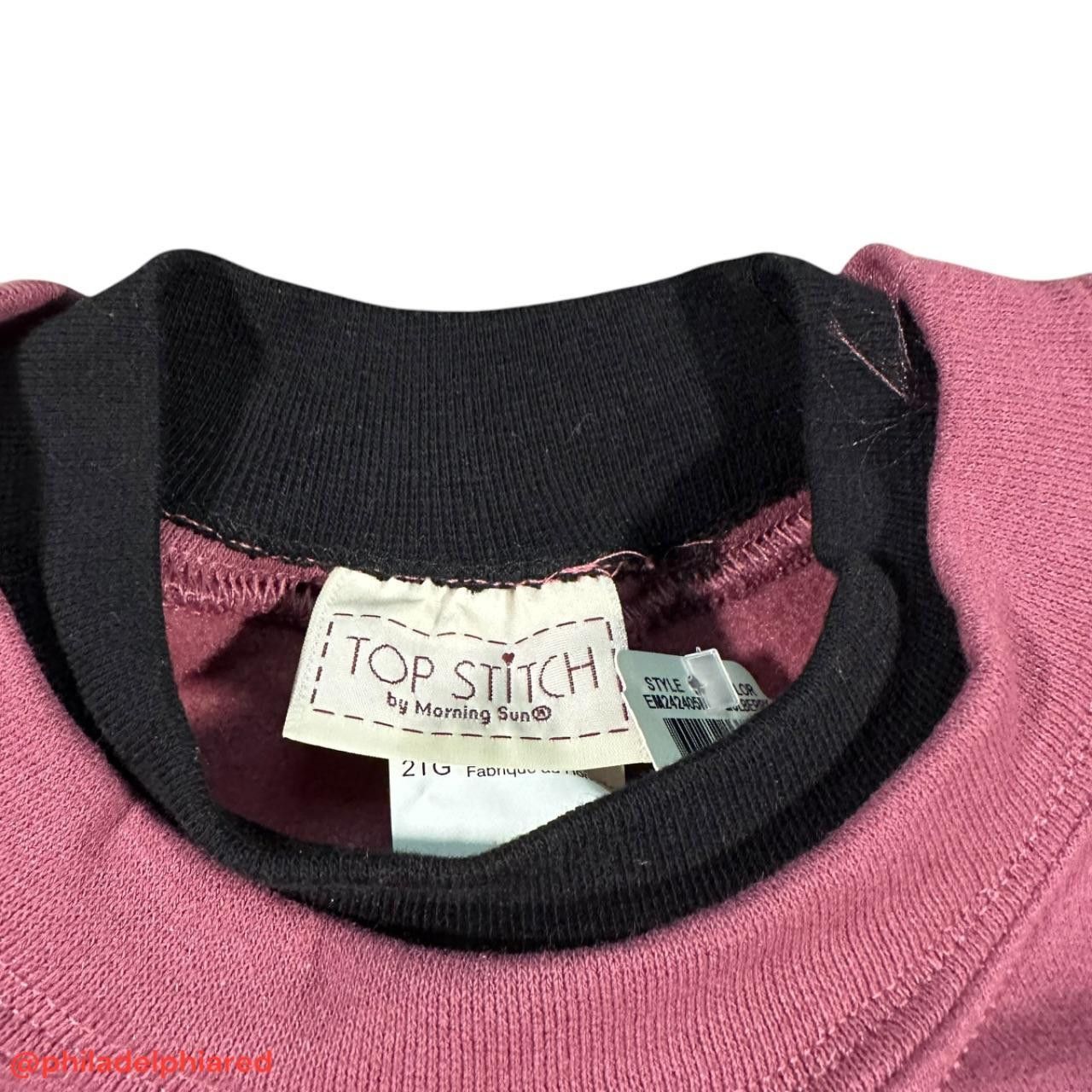 Designer Vintage 1990s Monring Sun Top Stitch crewneck sweatshirt 2X Size XXL / US 16-18 / IT 52-54 - 4 Thumbnail